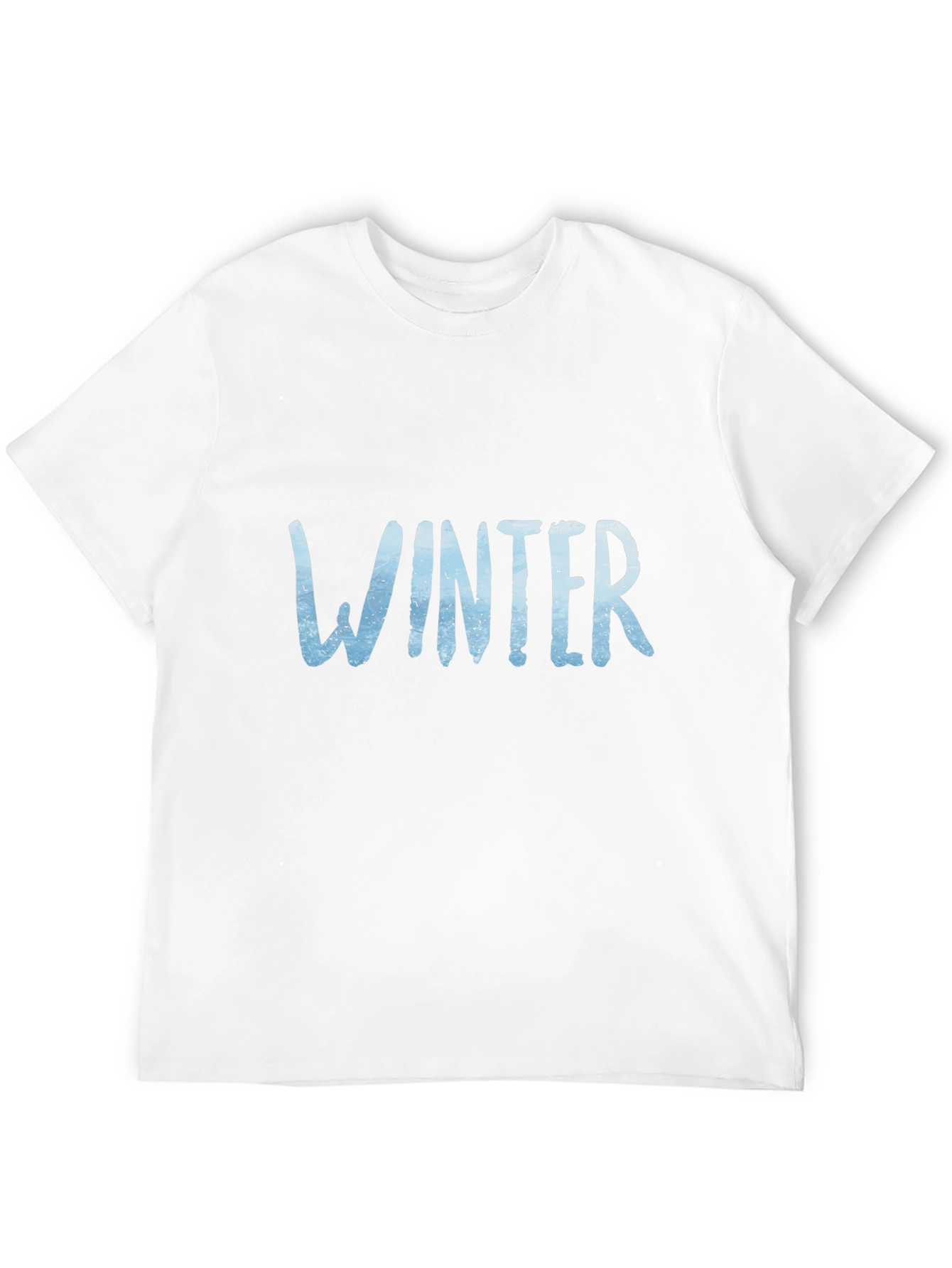 Winter Graphic Tee - Black Cotton Blend Shirt