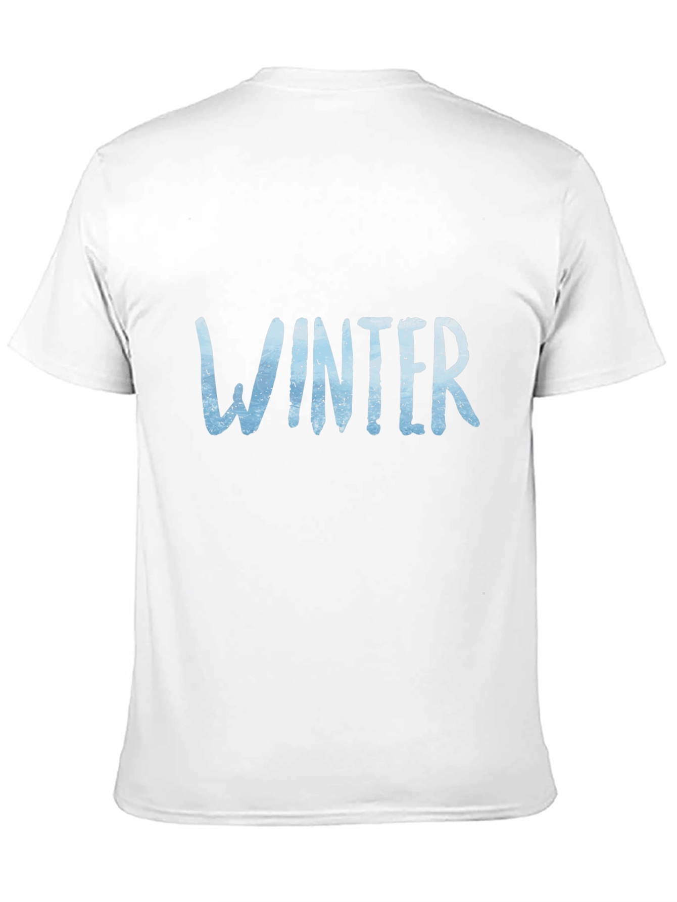 Winter Graphic Tee - Black Cotton Blend Shirt