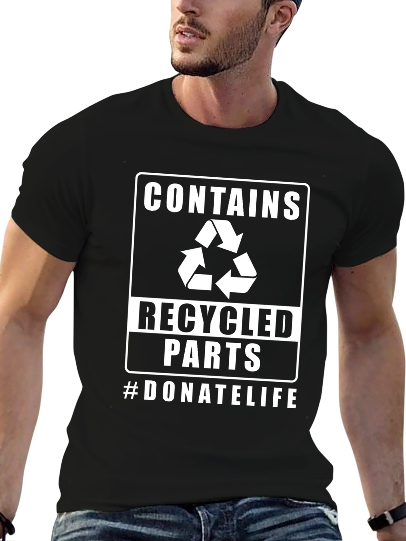 Contains Recycled Parts Donate Life T-Shirt