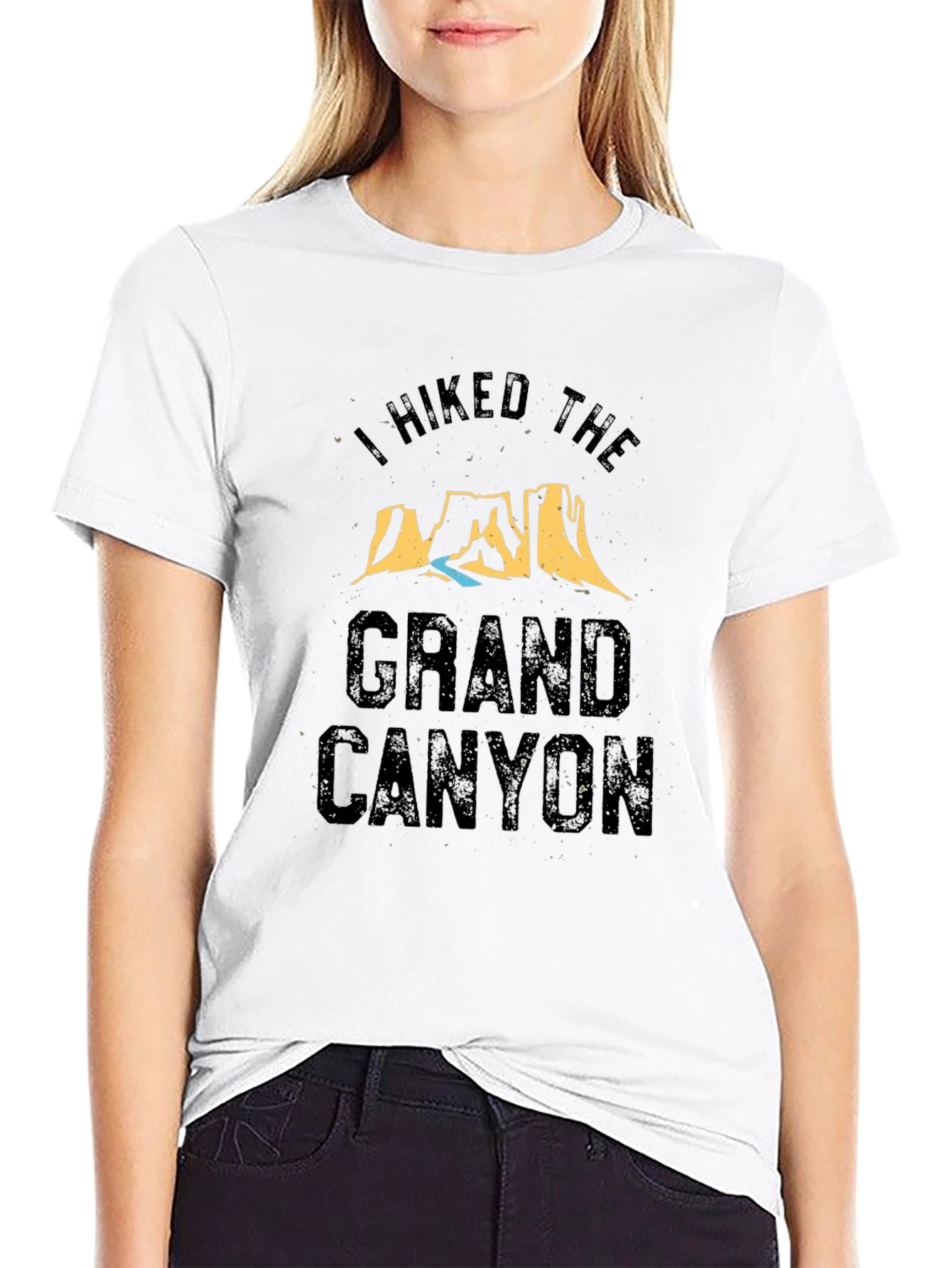 I Hiked the Grand Canyon Black Tee