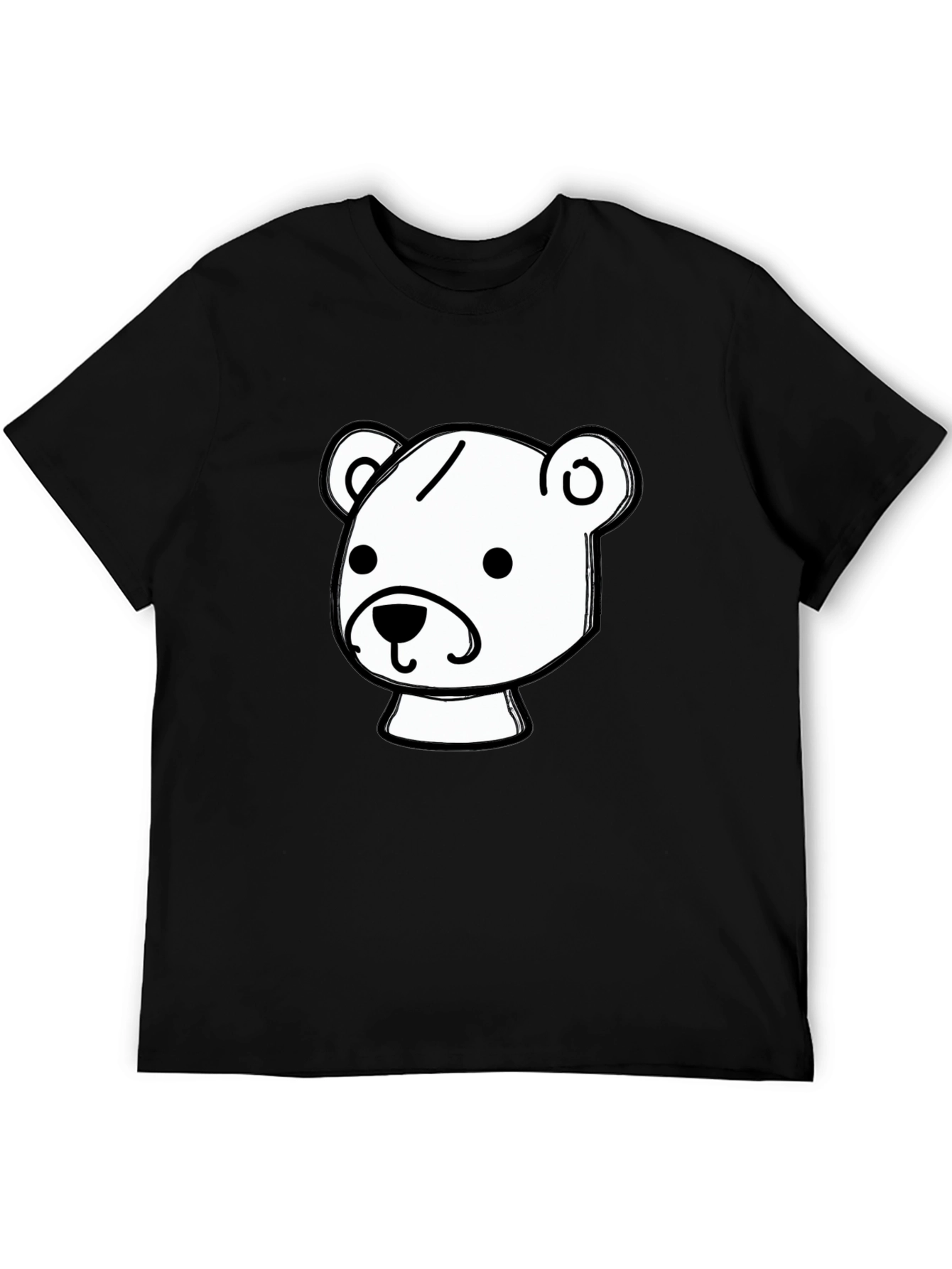 Bear Graphic Black T-Shirt