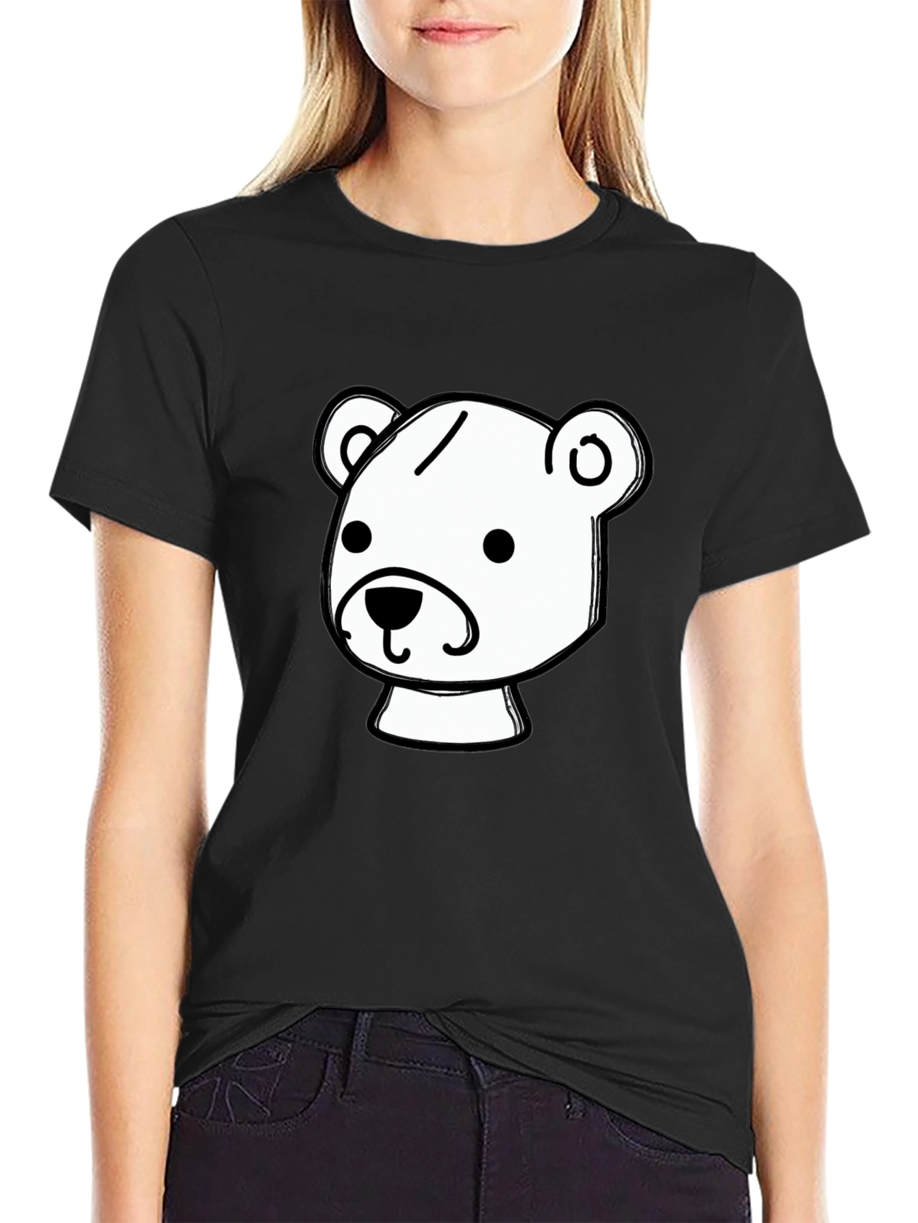 Bear Graphic Black T-Shirt
