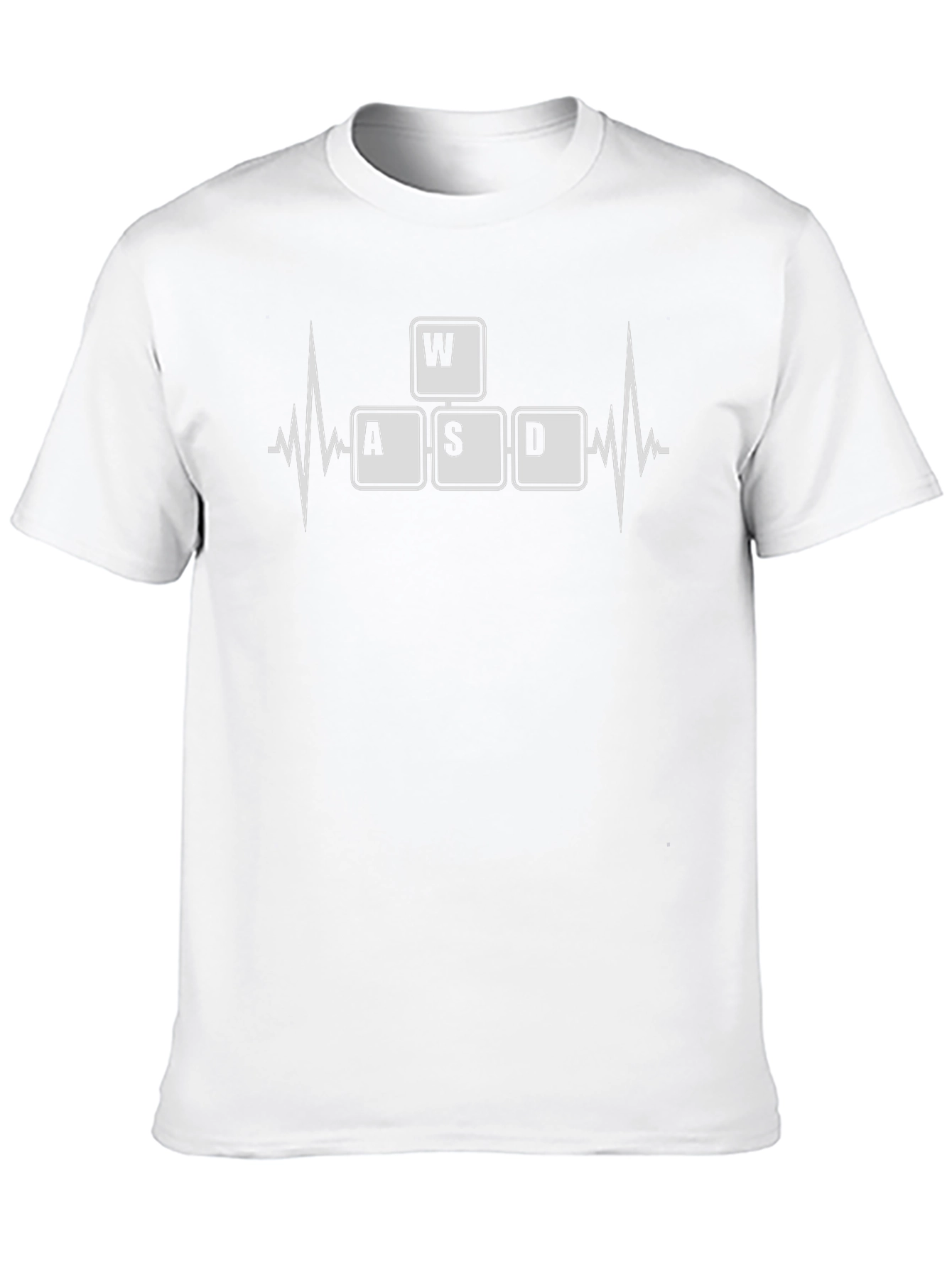 Gamer Heartbeat T-Shirt - WASD Keys Design