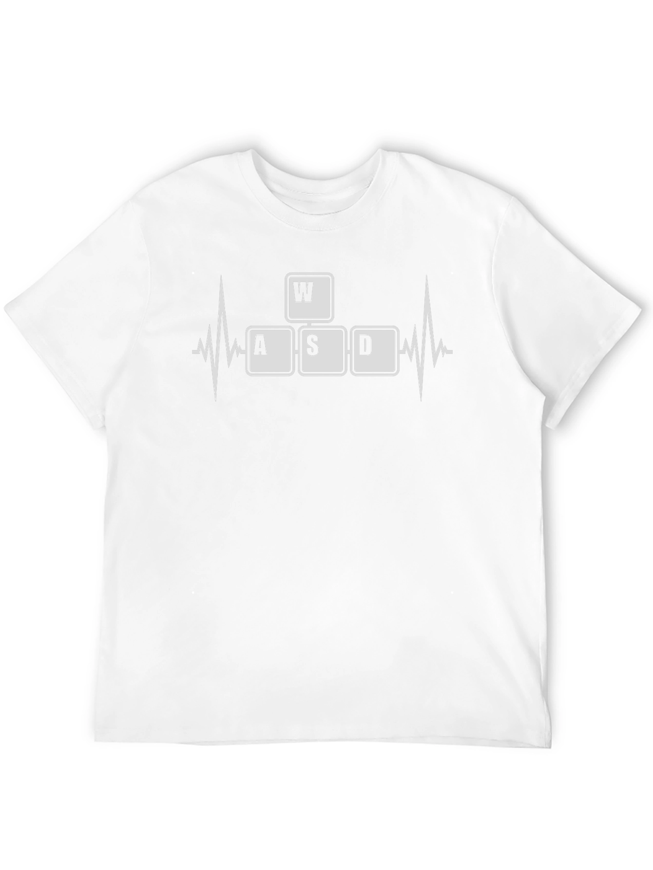 Gamer Heartbeat T-Shirt - WASD Keys Design
