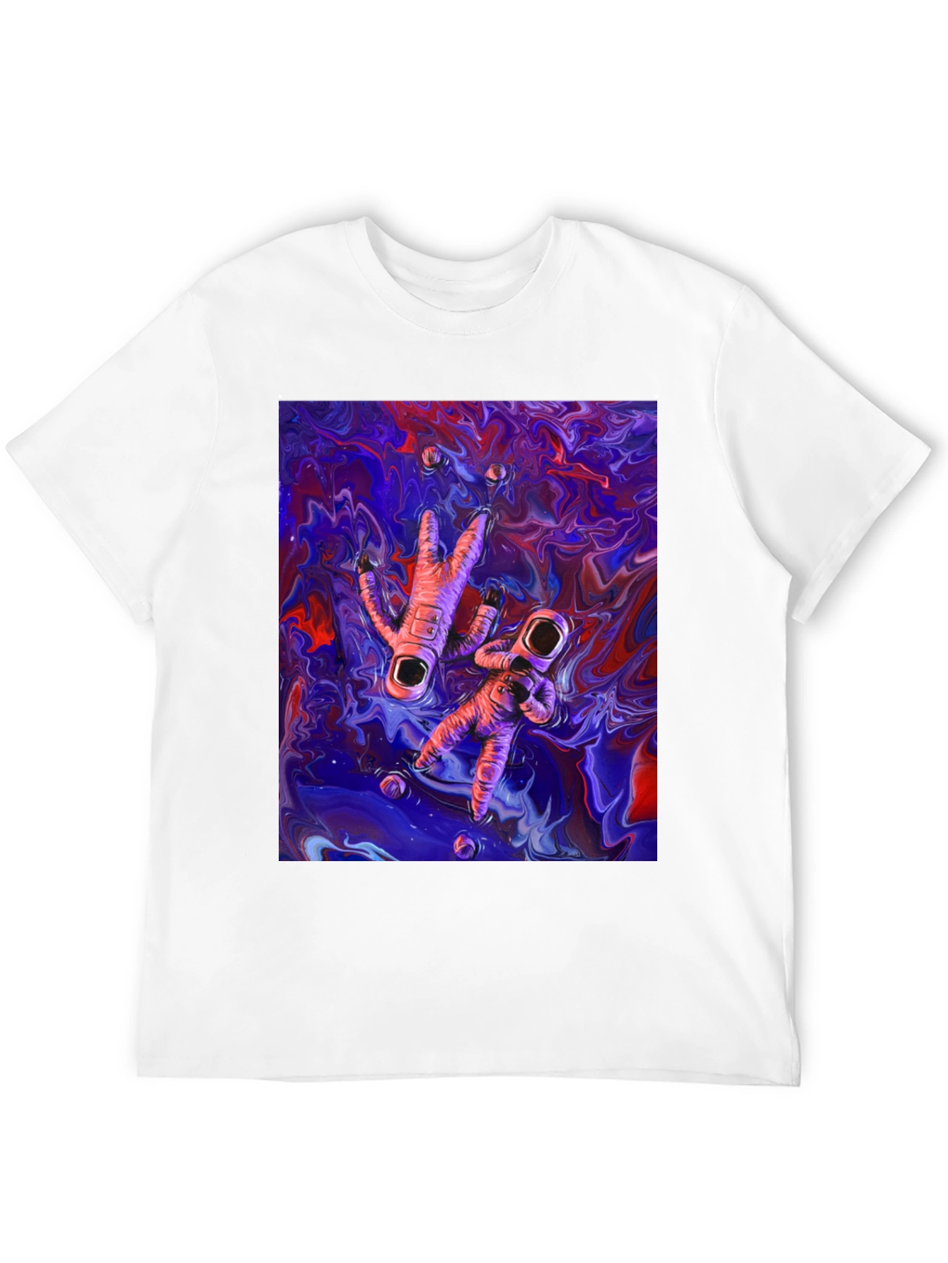Astronaut Galaxy Graphic Tee - Black