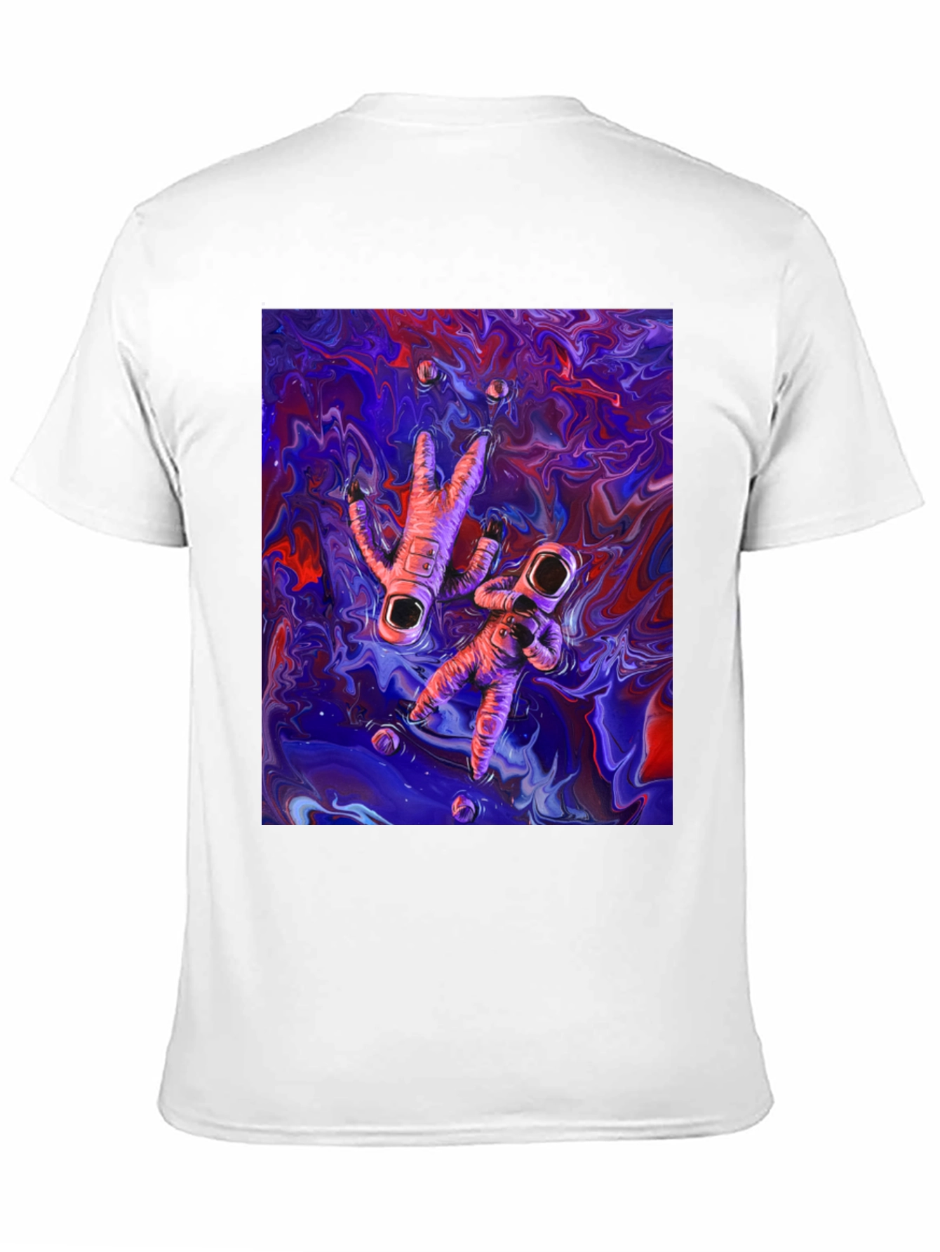 Astronaut Galaxy Graphic Tee - Black