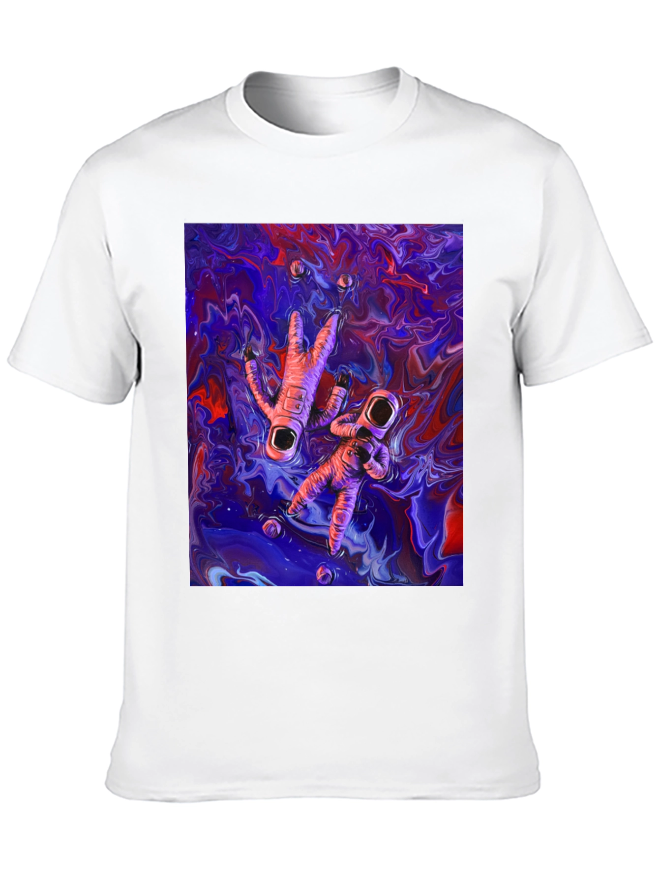 Astronaut Galaxy Graphic Tee - Black