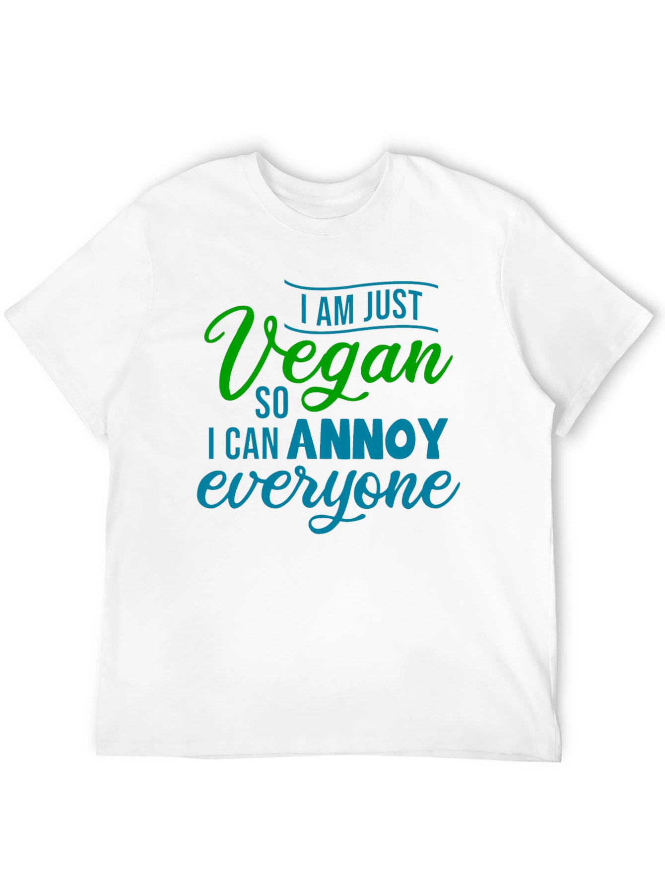 Vegan Annoy Funny Graphic Tee