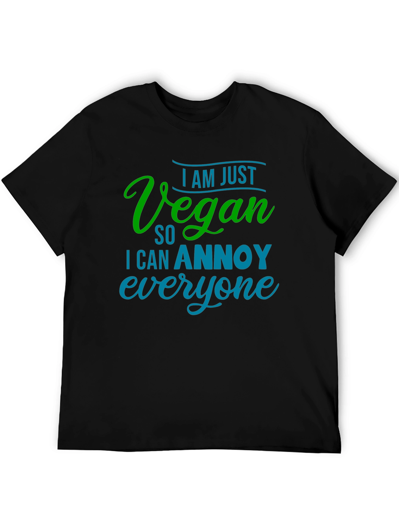 Vegan Annoy Funny Graphic Tee