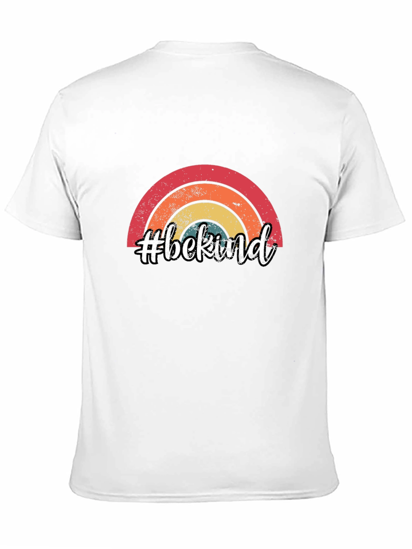 #bekind Rainbow Graphic Tee - Trendy Casual Comfort