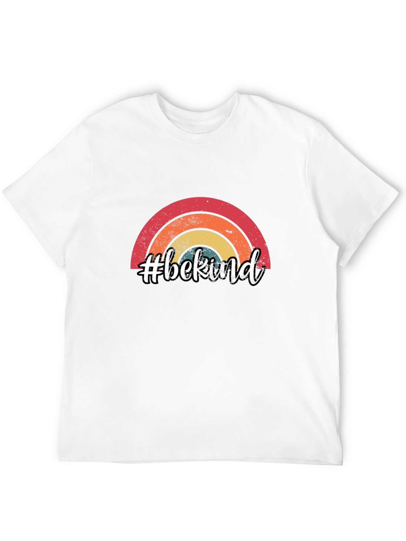 #bekind Rainbow Graphic Tee - Trendy Casual Comfort
