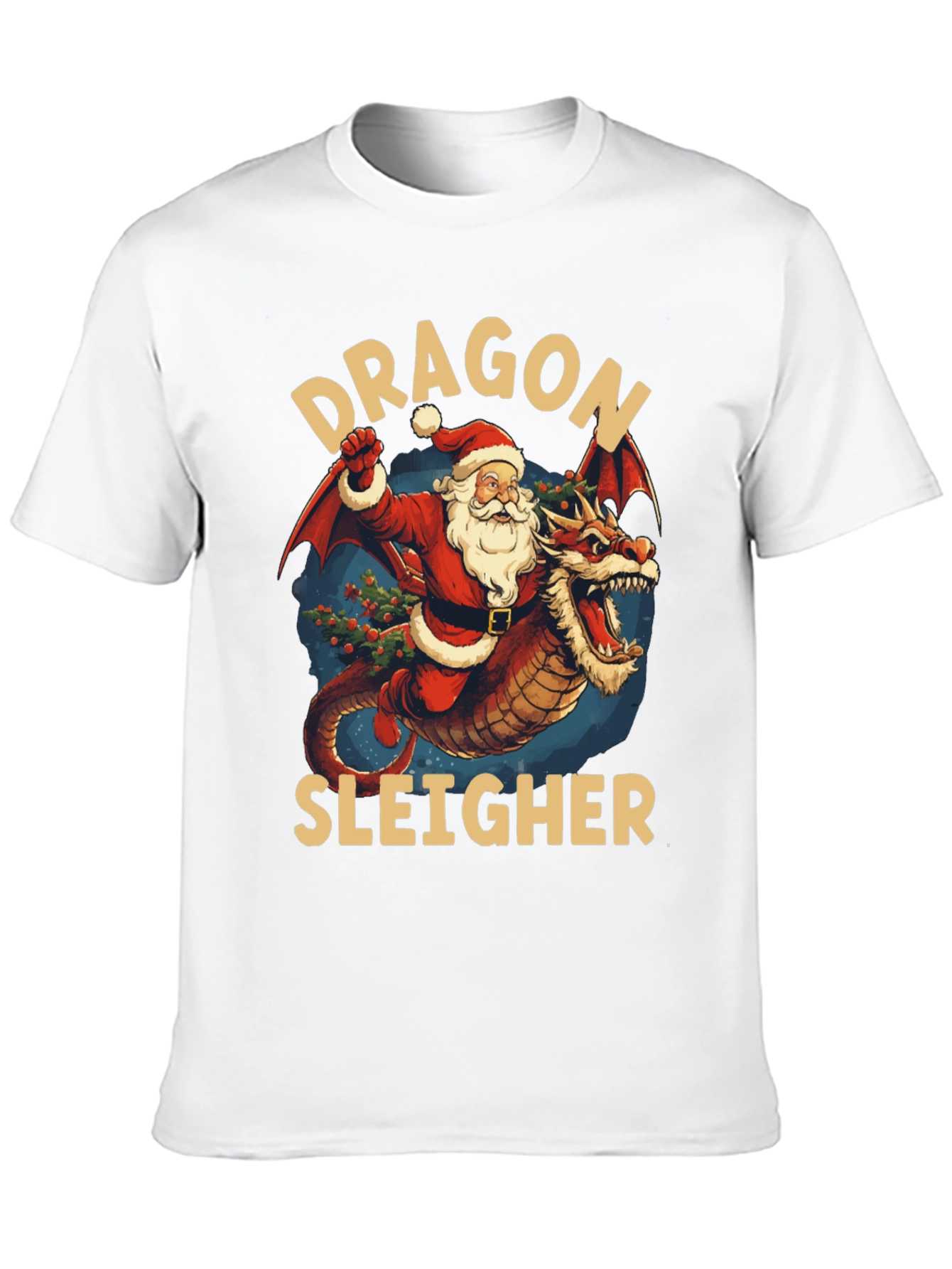 Dragon Sleigher Christmas T-Shirt
