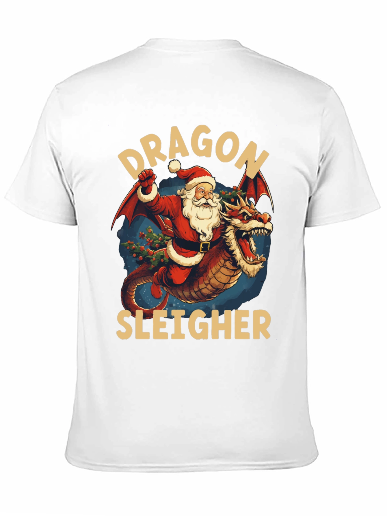 Dragon Sleigher Christmas T-Shirt