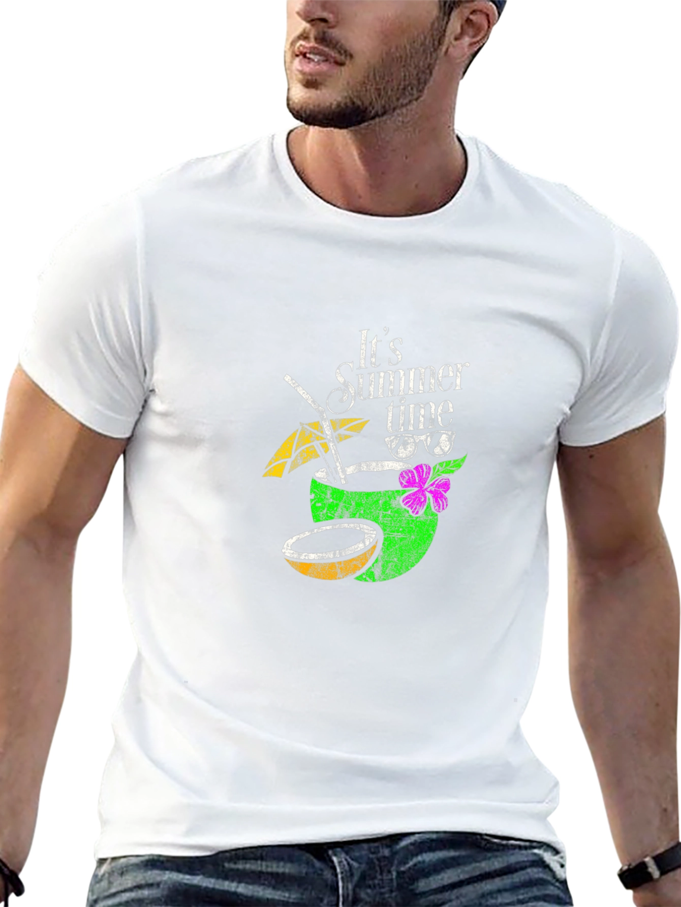 Its Summer Time Graphic Tee - Black T-Shirt