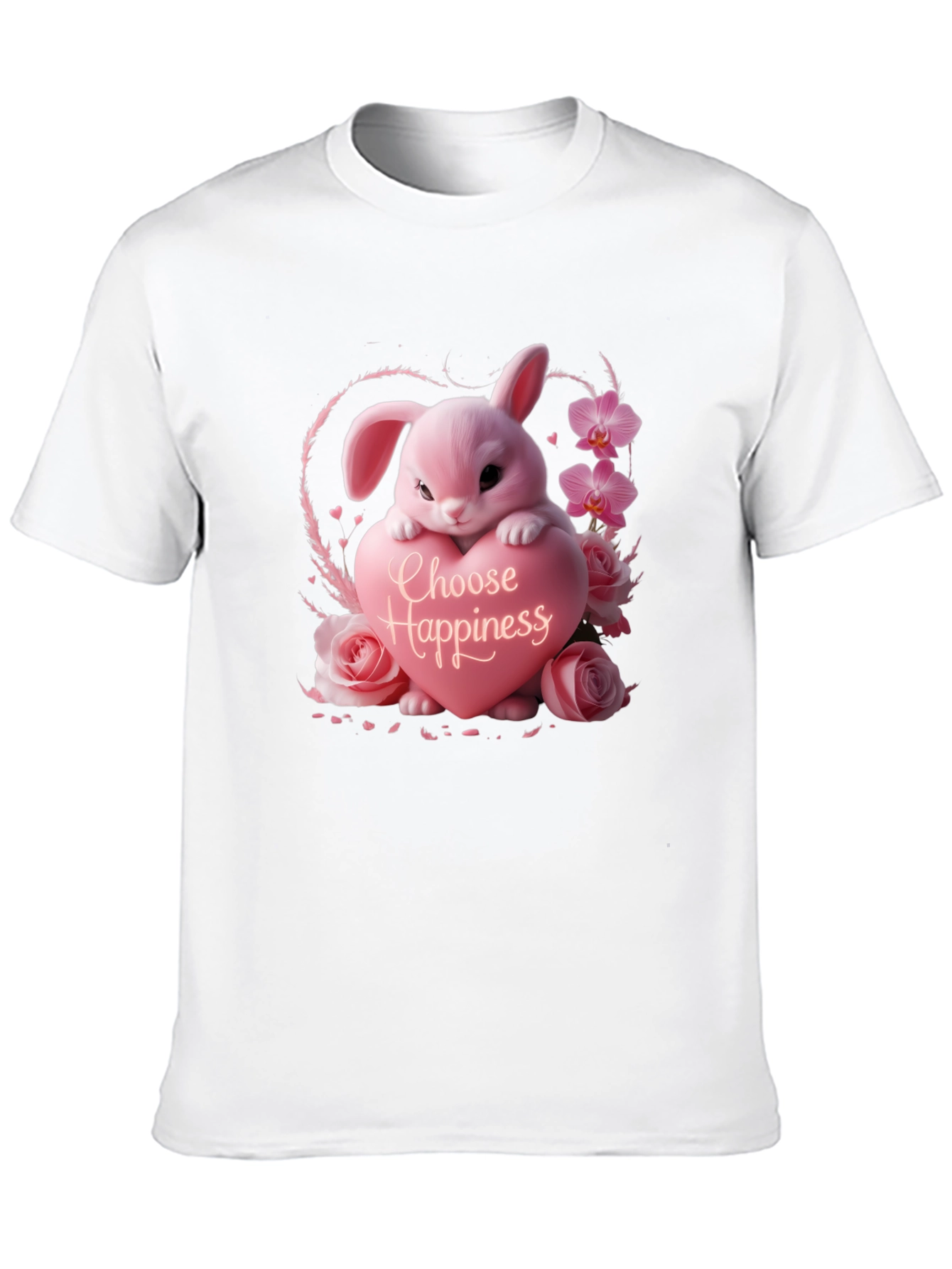 Choose Happiness Bunny Graphic Tee