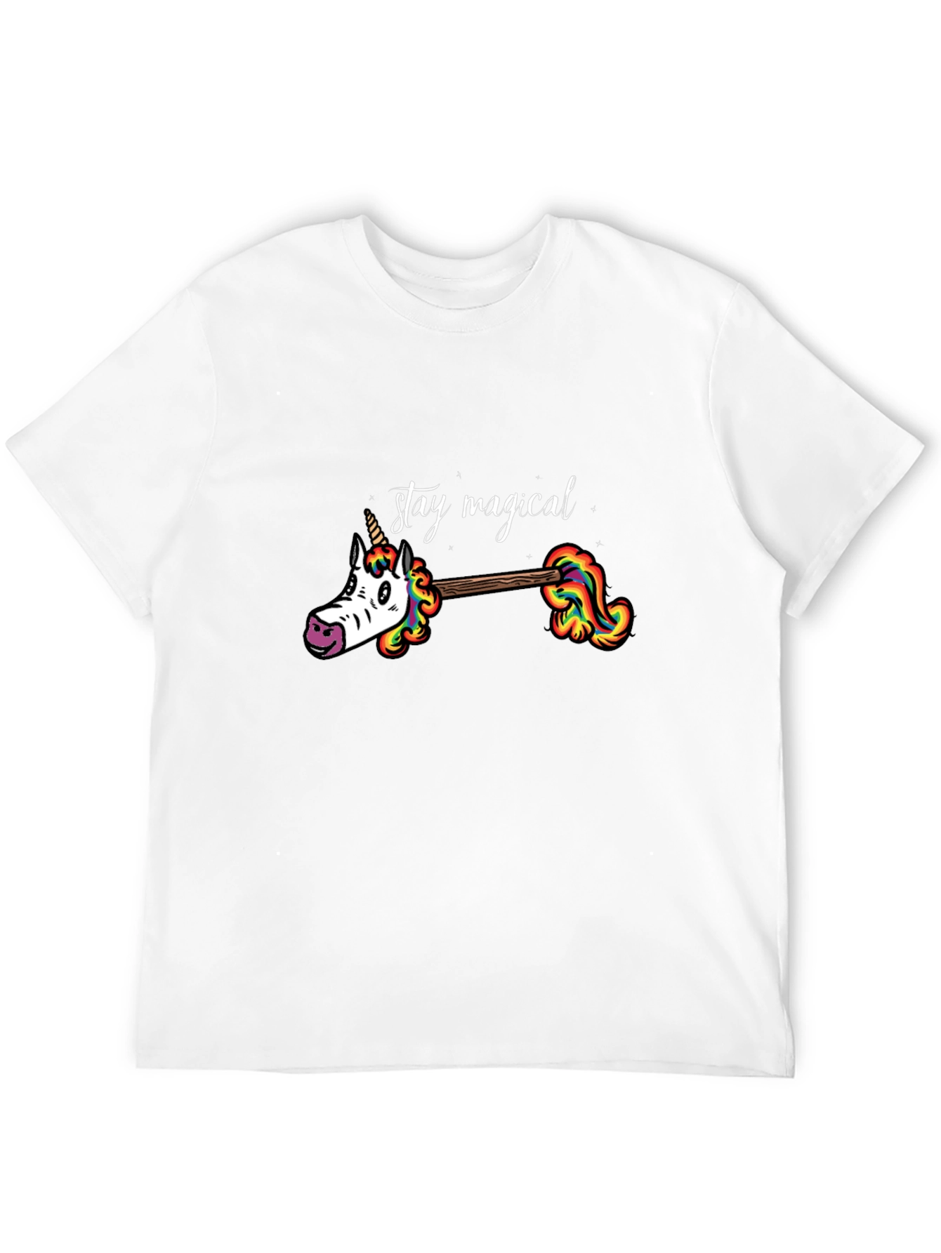 Stay Magical Unicorn Rainbow Graphic Tee