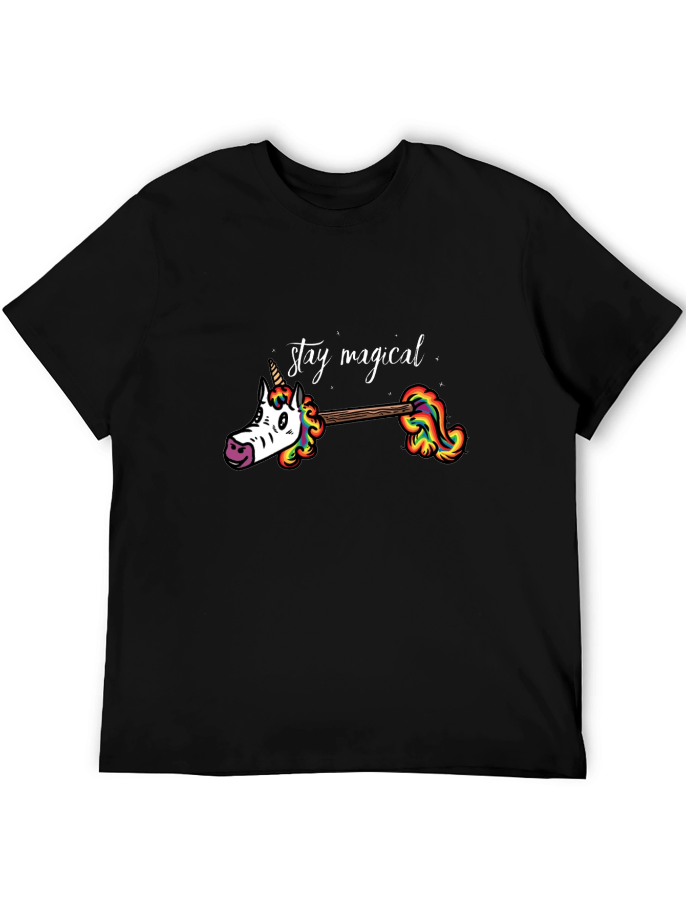 Stay Magical Unicorn Rainbow Graphic Tee