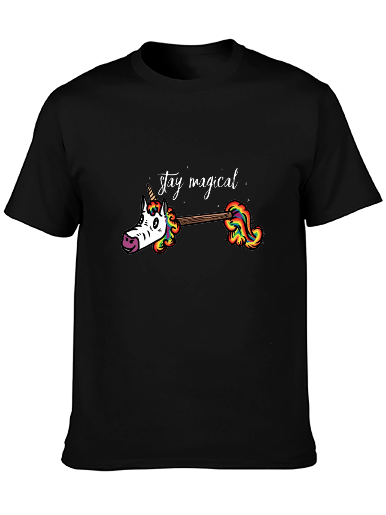 Stay Magical Unicorn Rainbow Graphic Tee