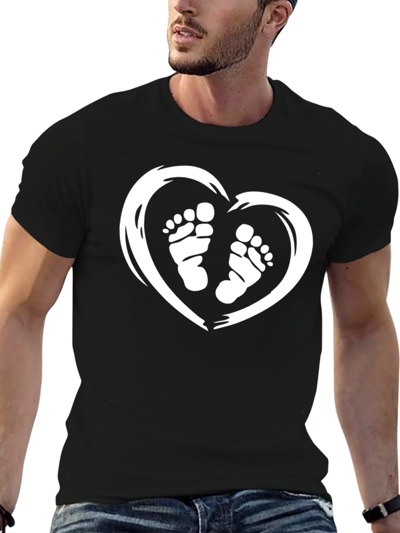 Baby Feet Heart T-Shirt