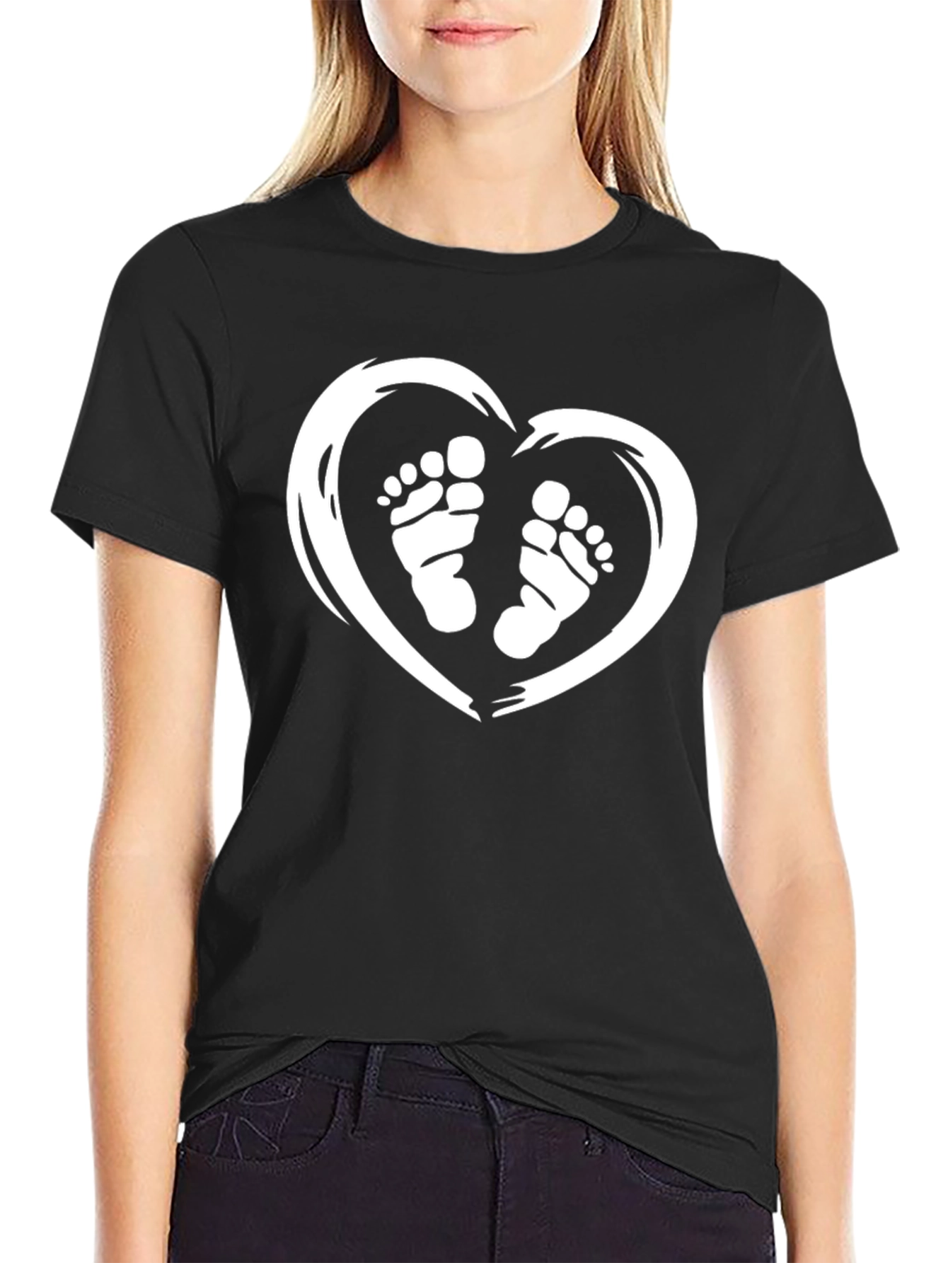 Baby Feet Heart T-Shirt