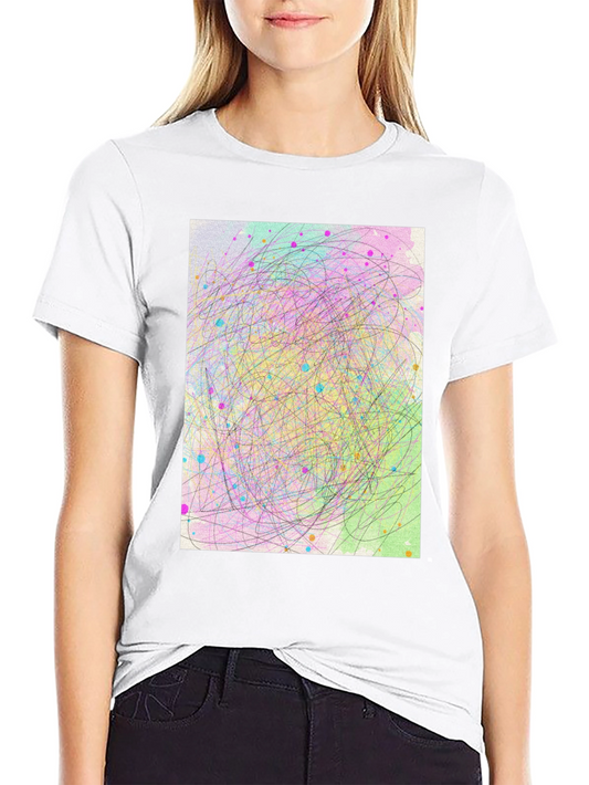Abstract Scribble Art T-Shirt - Soft Cotton Tee