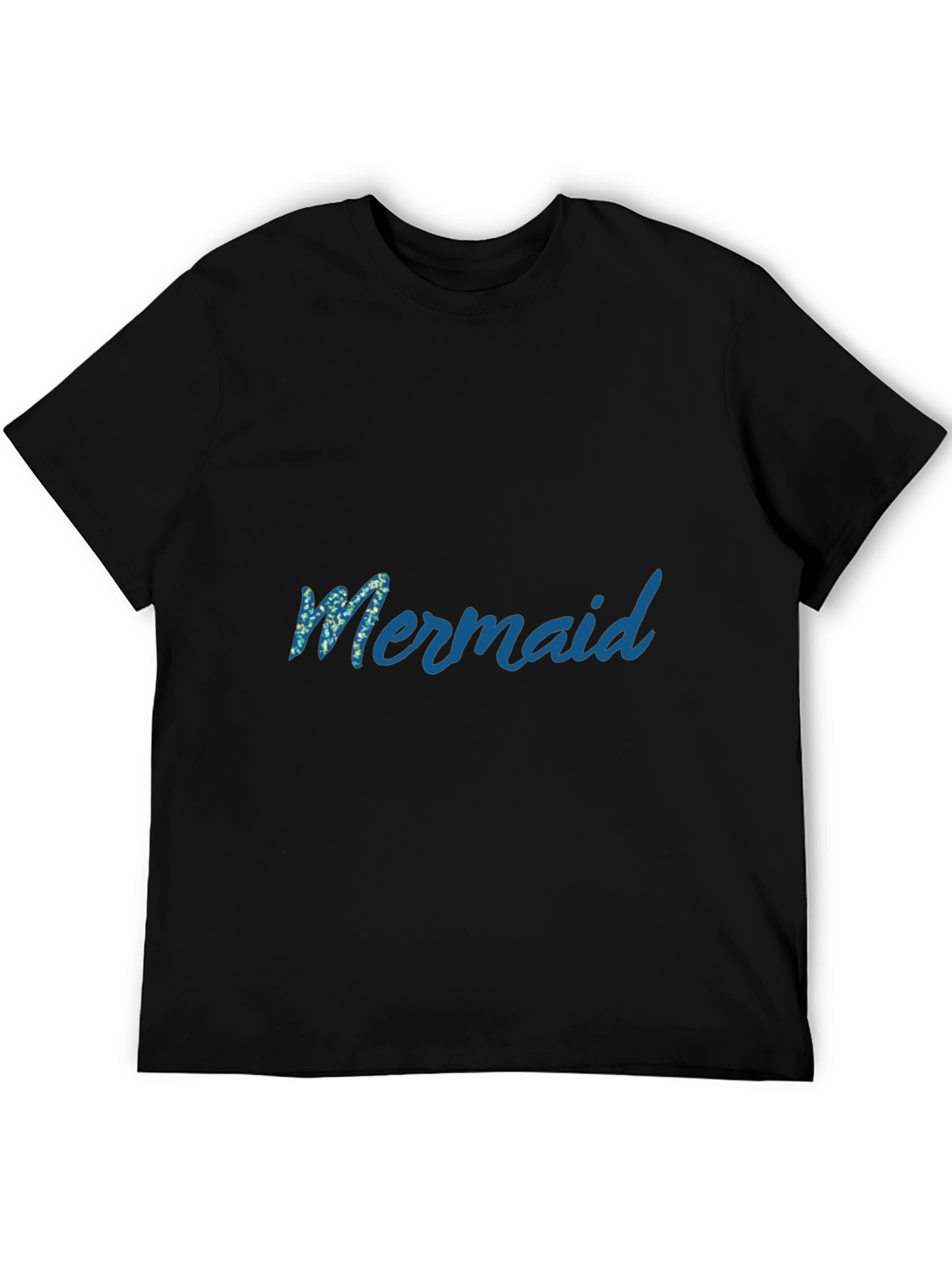 Mermaid Graphic Black T-Shirt