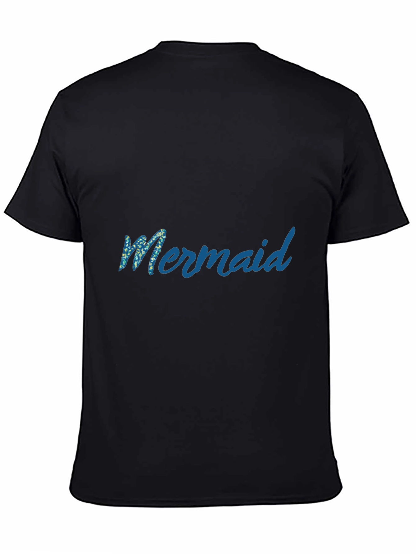 Mermaid Graphic Black T-Shirt