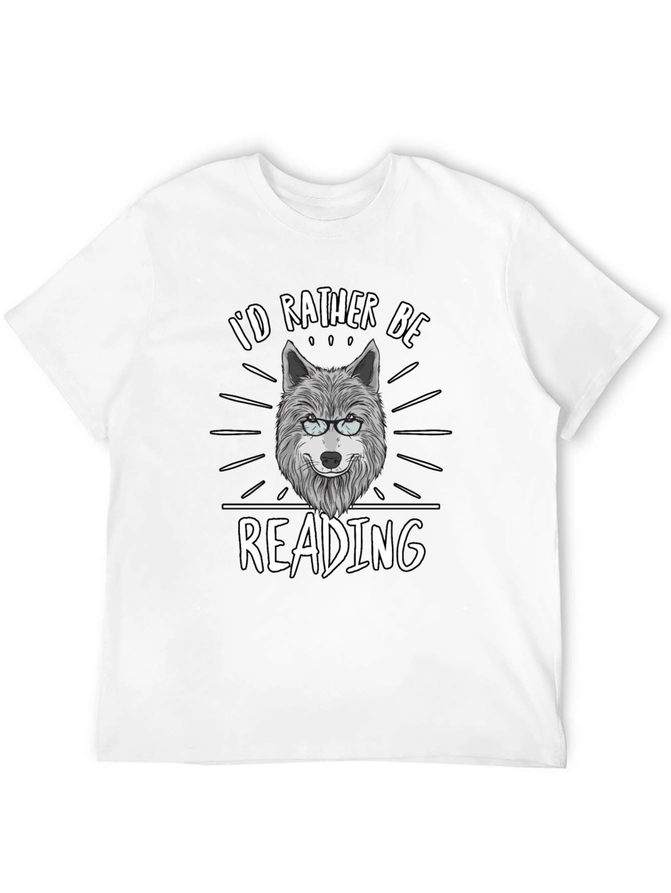 Id Rather Be Reading Wolf T-Shirt