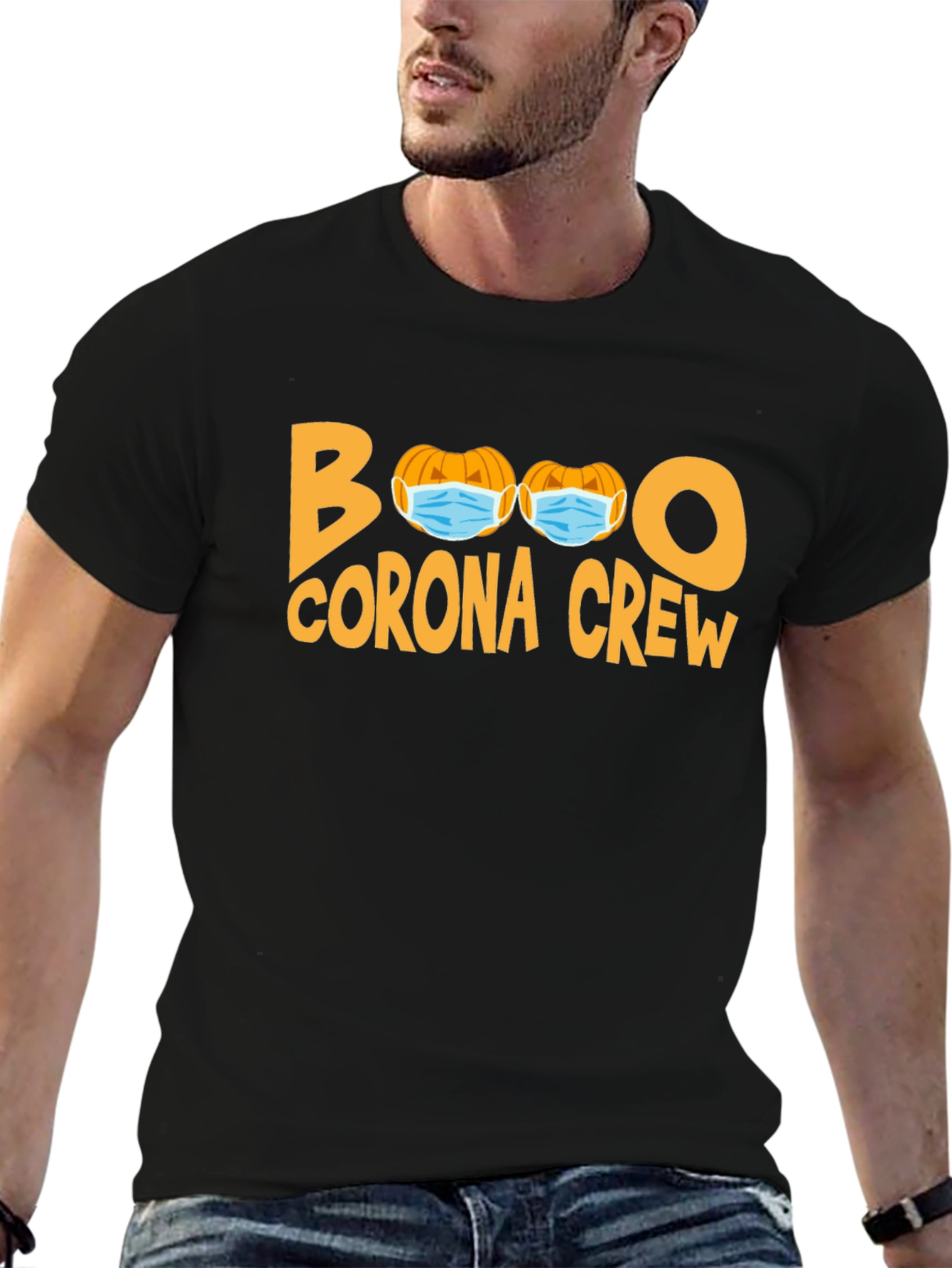 Boo Corona Crew Halloween Graphic Tee