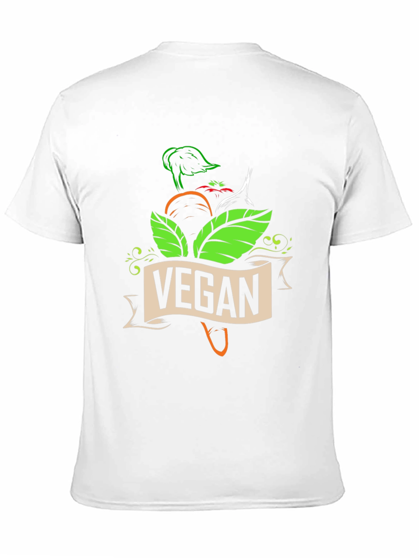 Vegan Graphic T-Shirt - Black Short Sleeve