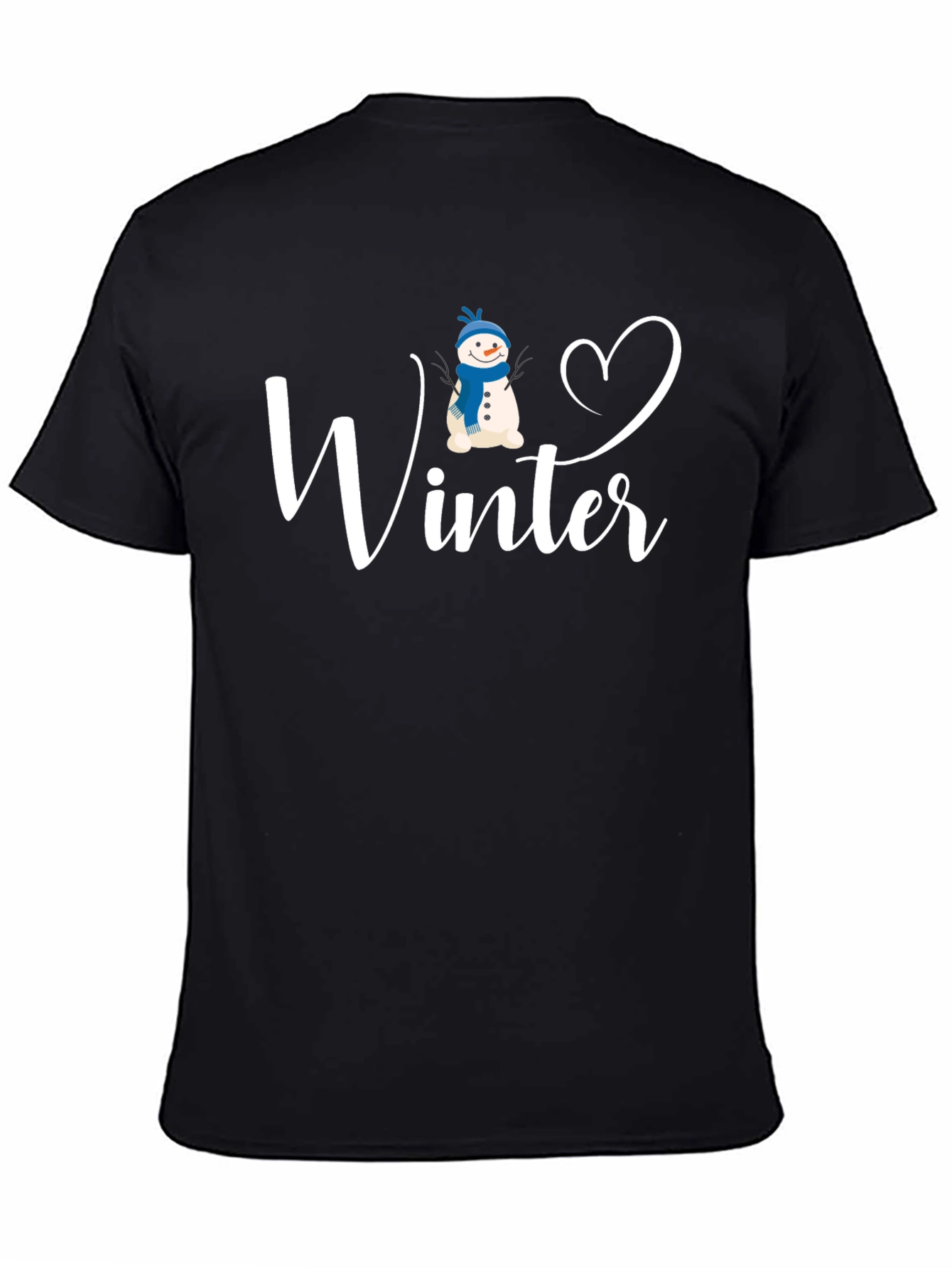 Winter Love Snowman Graphic T-Shirt