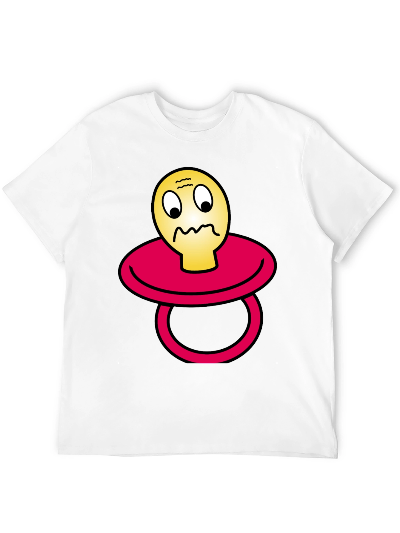 Pacifier Emoji Black T-Shirt