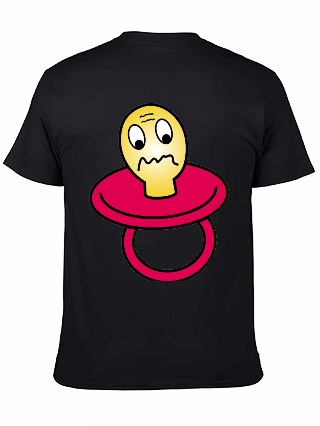 Pacifier Emoji Black T-Shirt