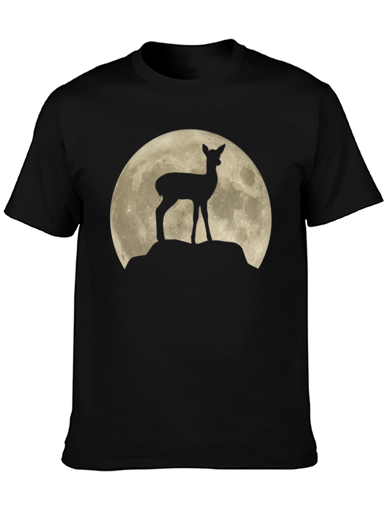 Deer Silhouette Moon Graphic T-Shirt