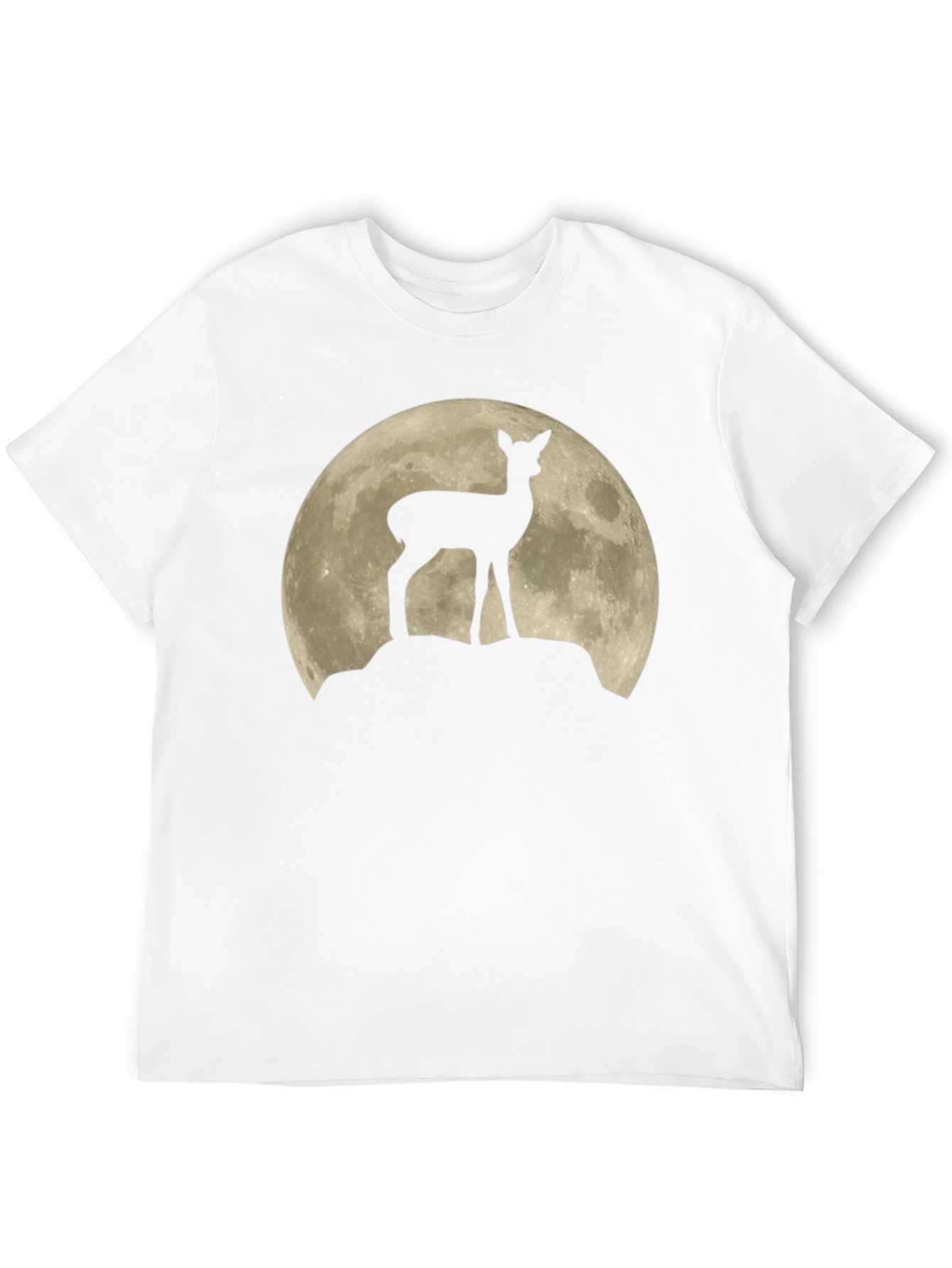 Deer Silhouette Moon Graphic T-Shirt