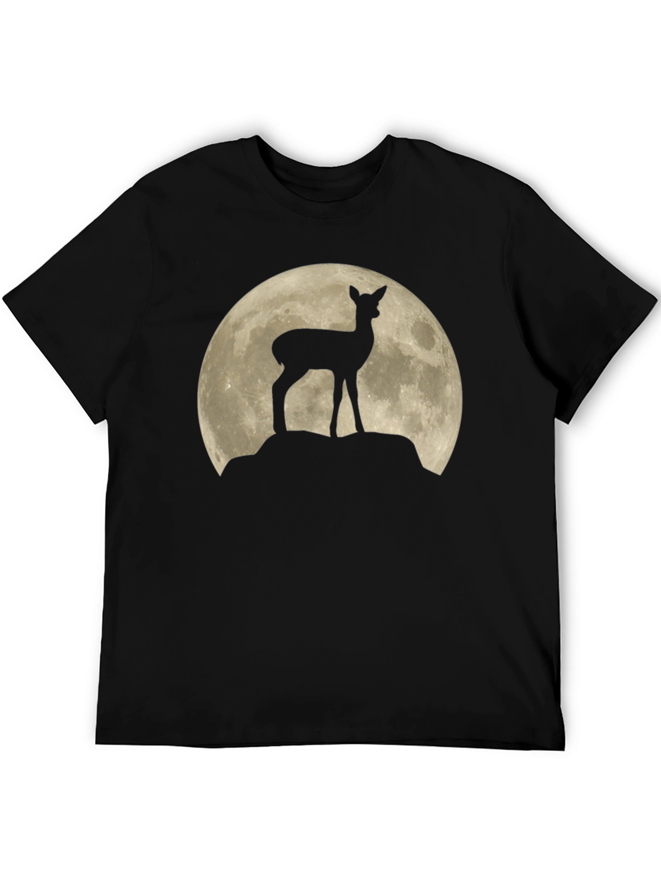 Deer Silhouette Moon Graphic T-Shirt