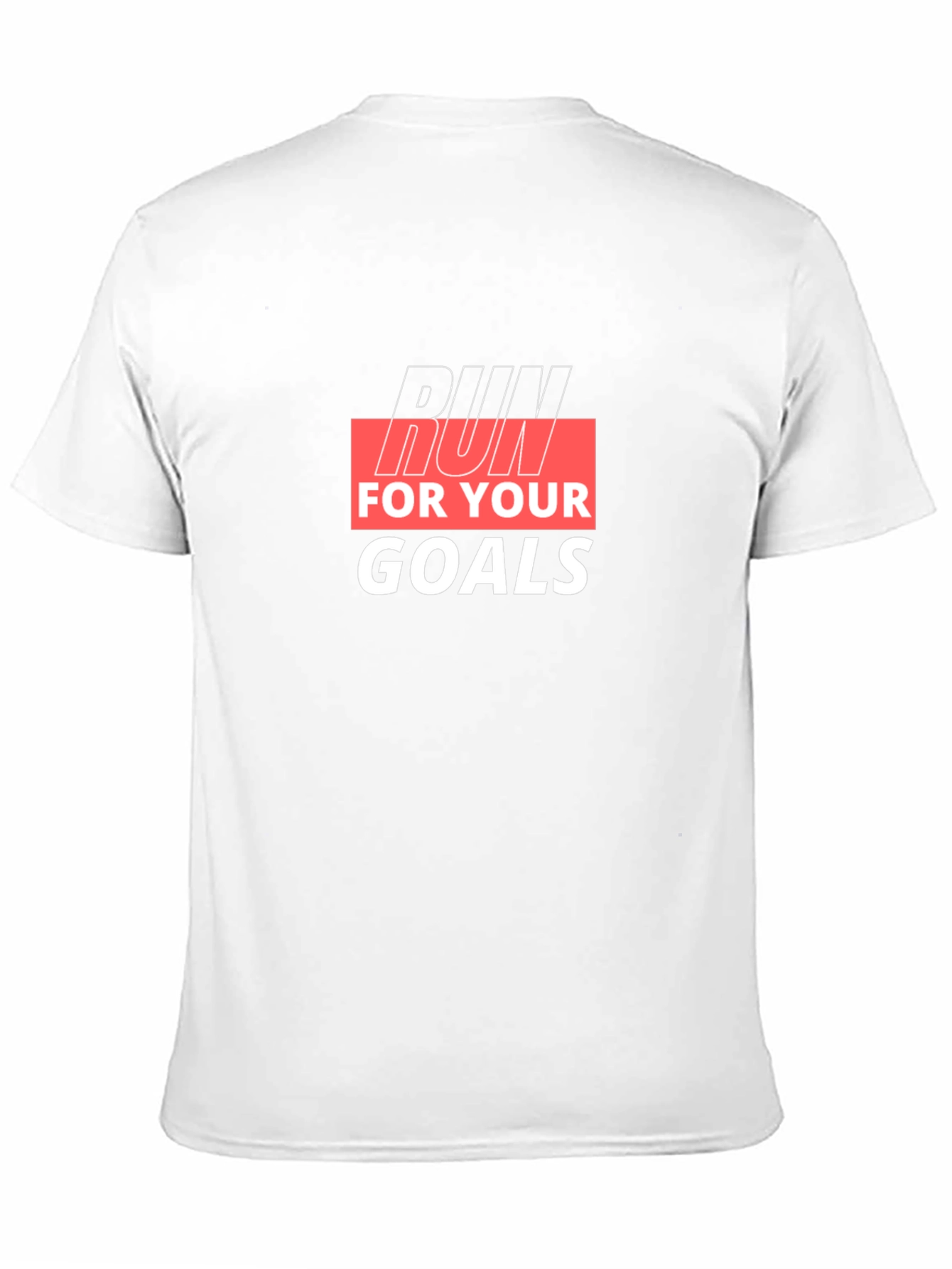 Run For Your Goals Black Graphic Tee
