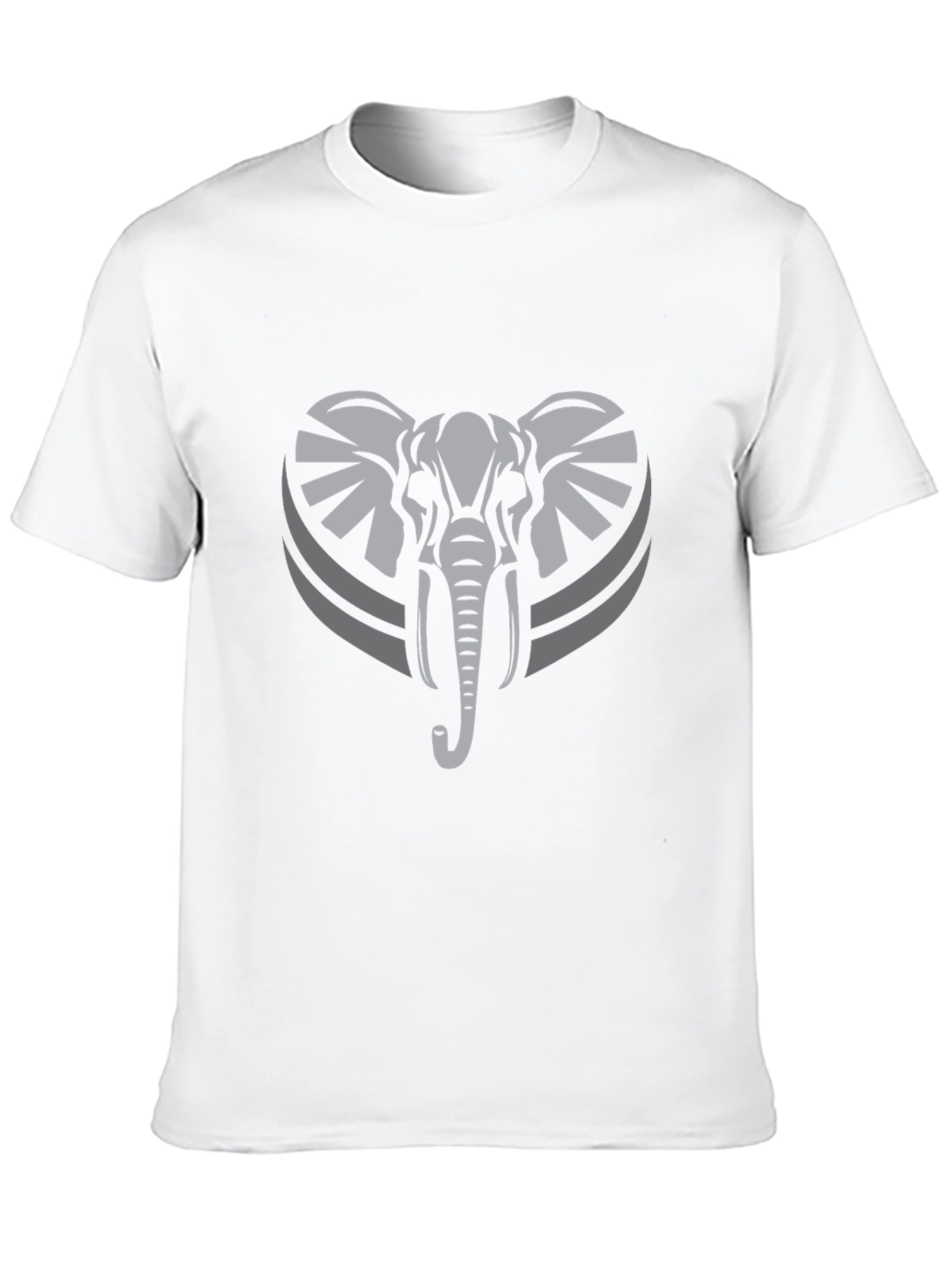 Elephant Graphic Tee - Stylish Mens Black T-Shirt