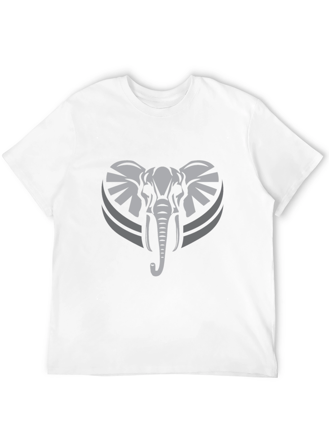 Elephant Graphic Tee - Stylish Mens Black T-Shirt