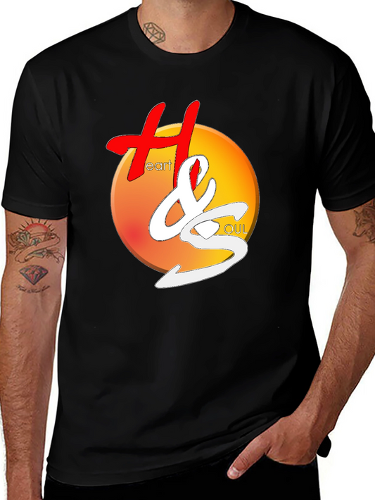 Heart & Soul Graphic Print Black T-Shirt