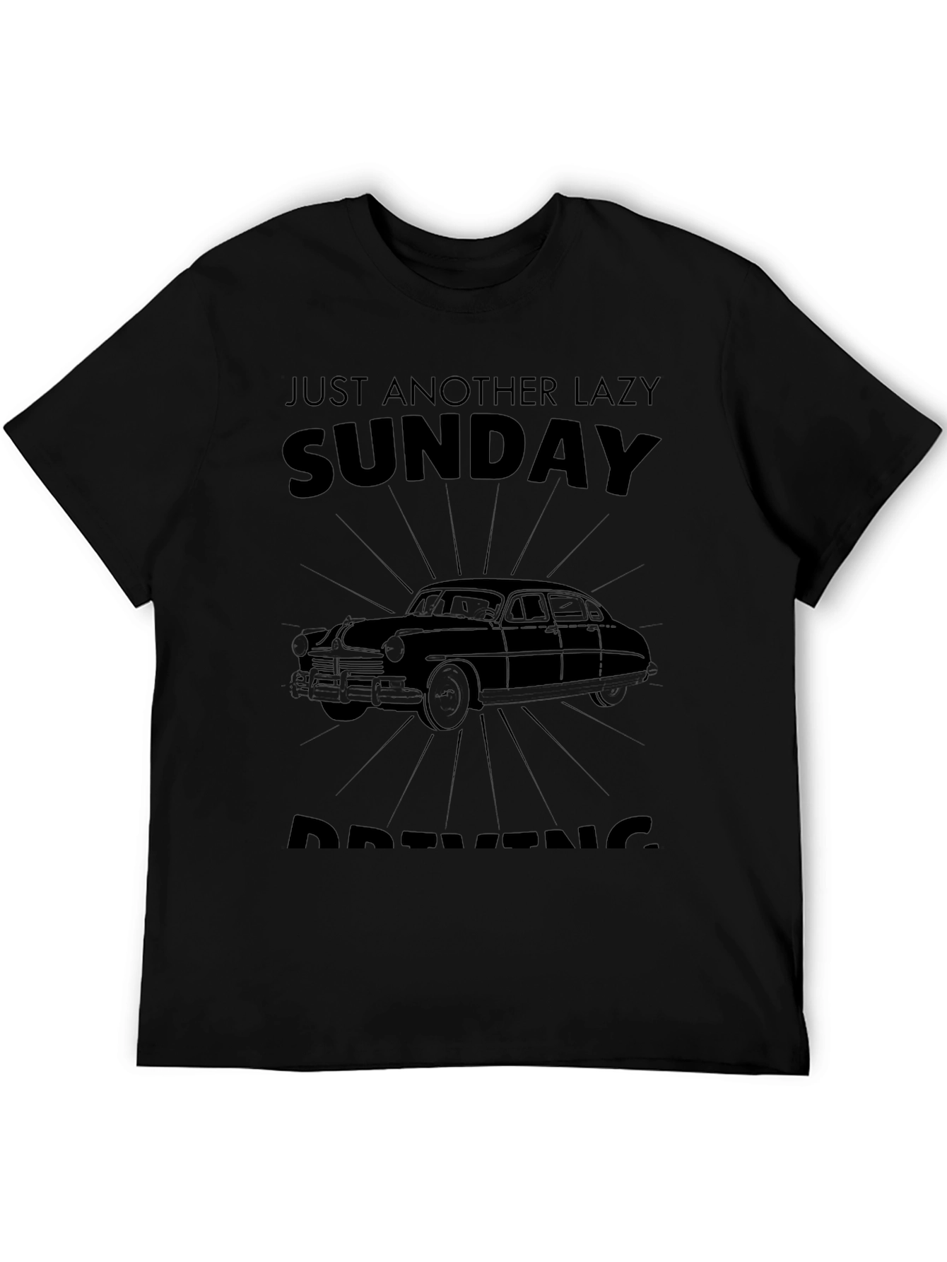 Lazy Sunday Driving Graphic T-Shirt