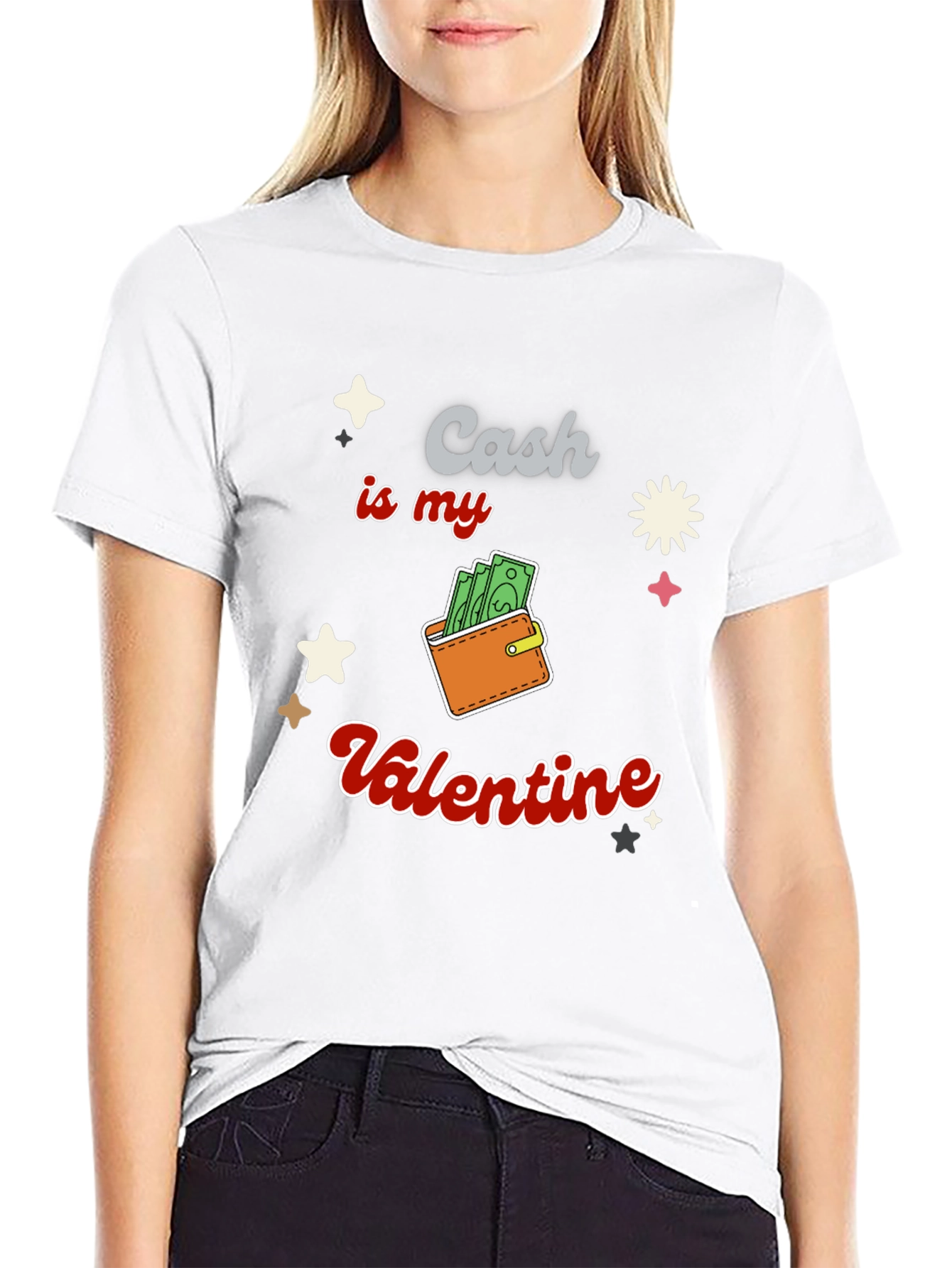 Cash is My Valentine Graphic T-Shirt