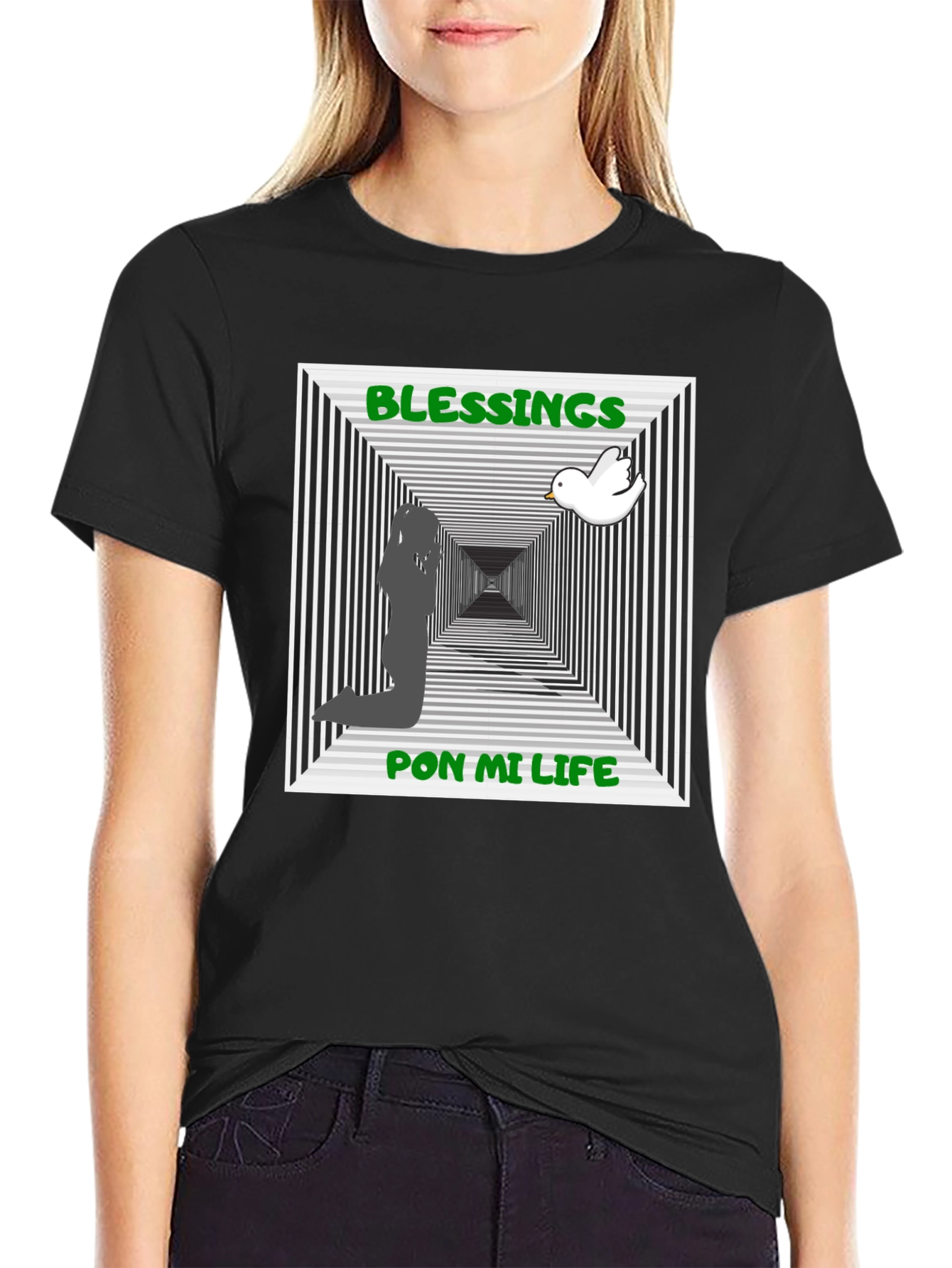 Blessings Pon Mi Life Graphic T-Shirt