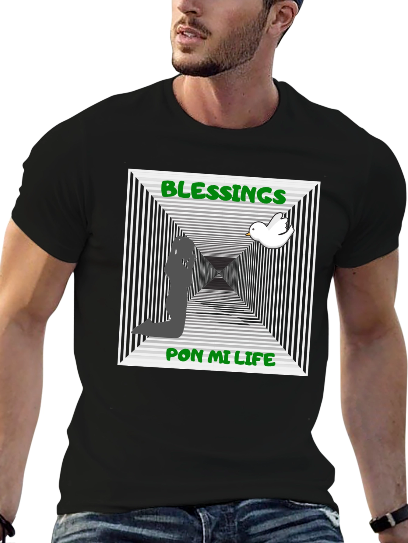 Blessings Pon Mi Life Graphic T-Shirt