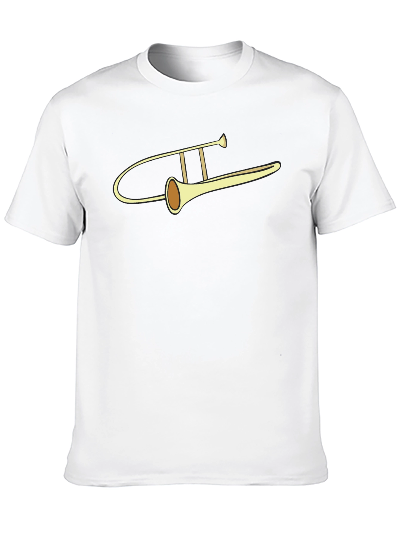 Trombone Graphic Tee - Musical Instrument Design