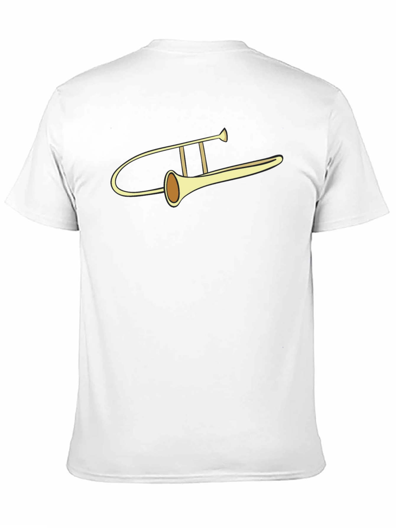 Trombone Graphic Tee - Musical Instrument Design