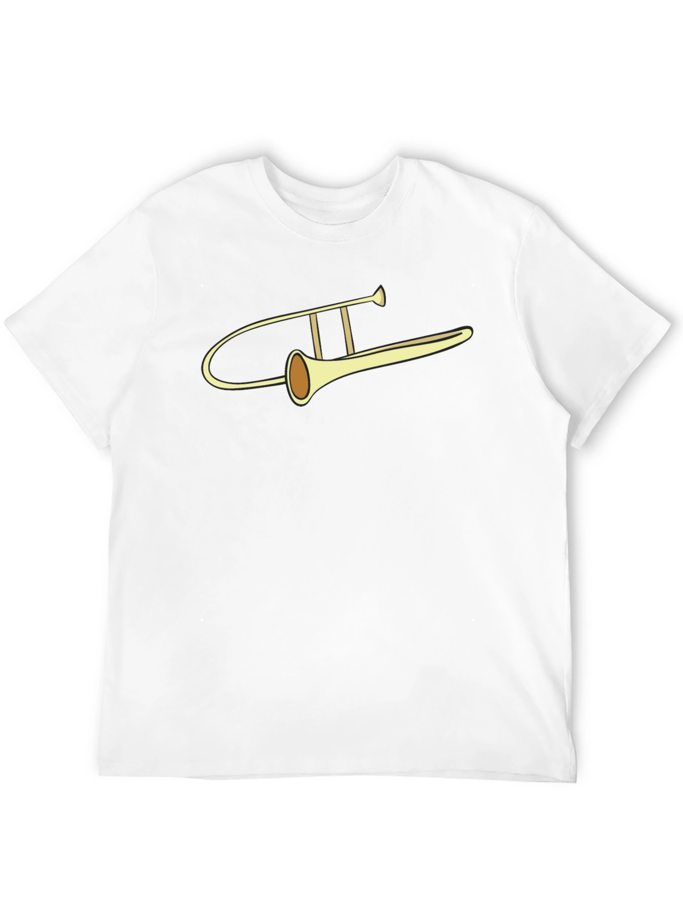 Trombone Graphic Tee - Musical Instrument Design