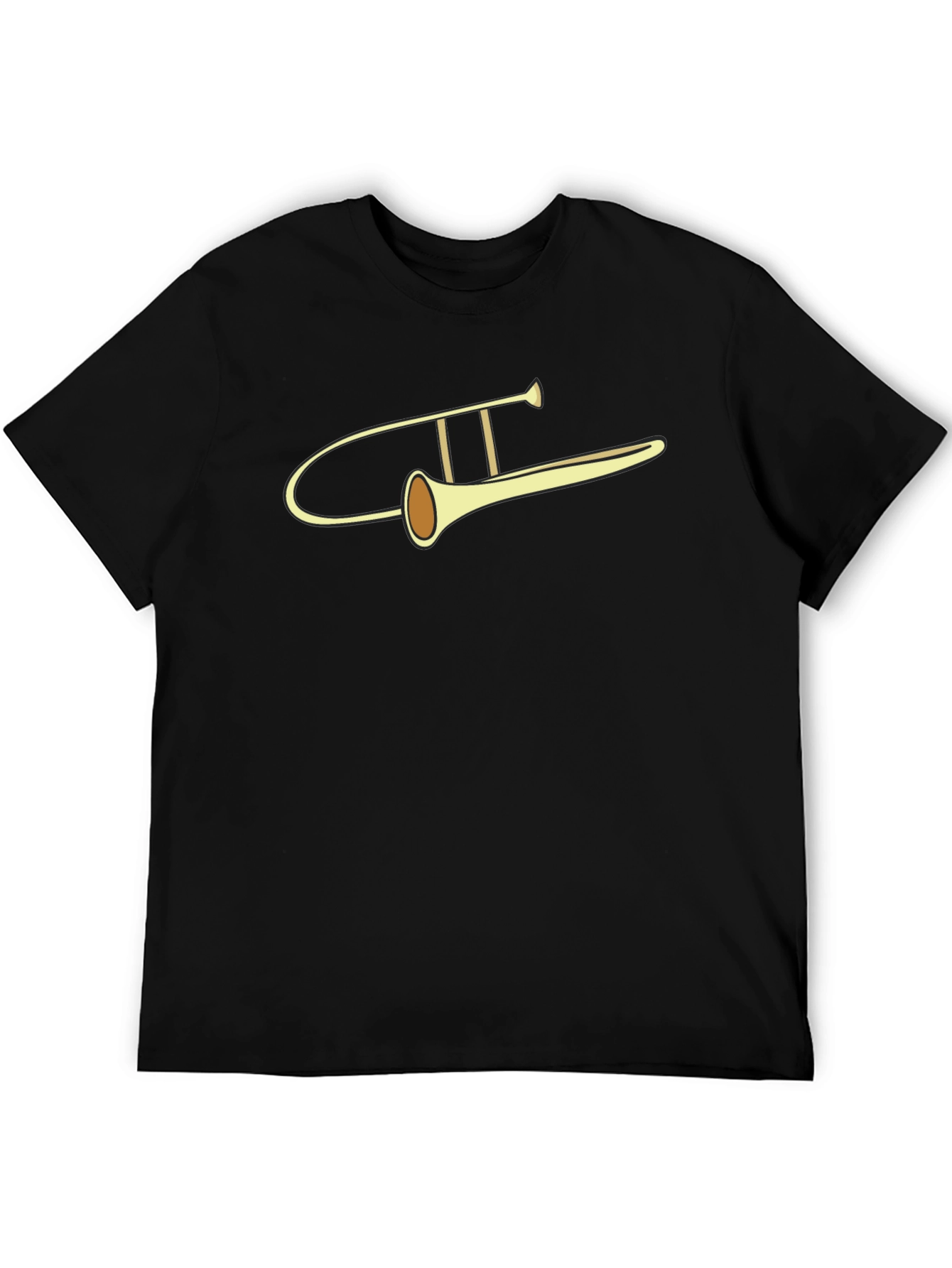 Trombone Graphic Tee - Musical Instrument Design