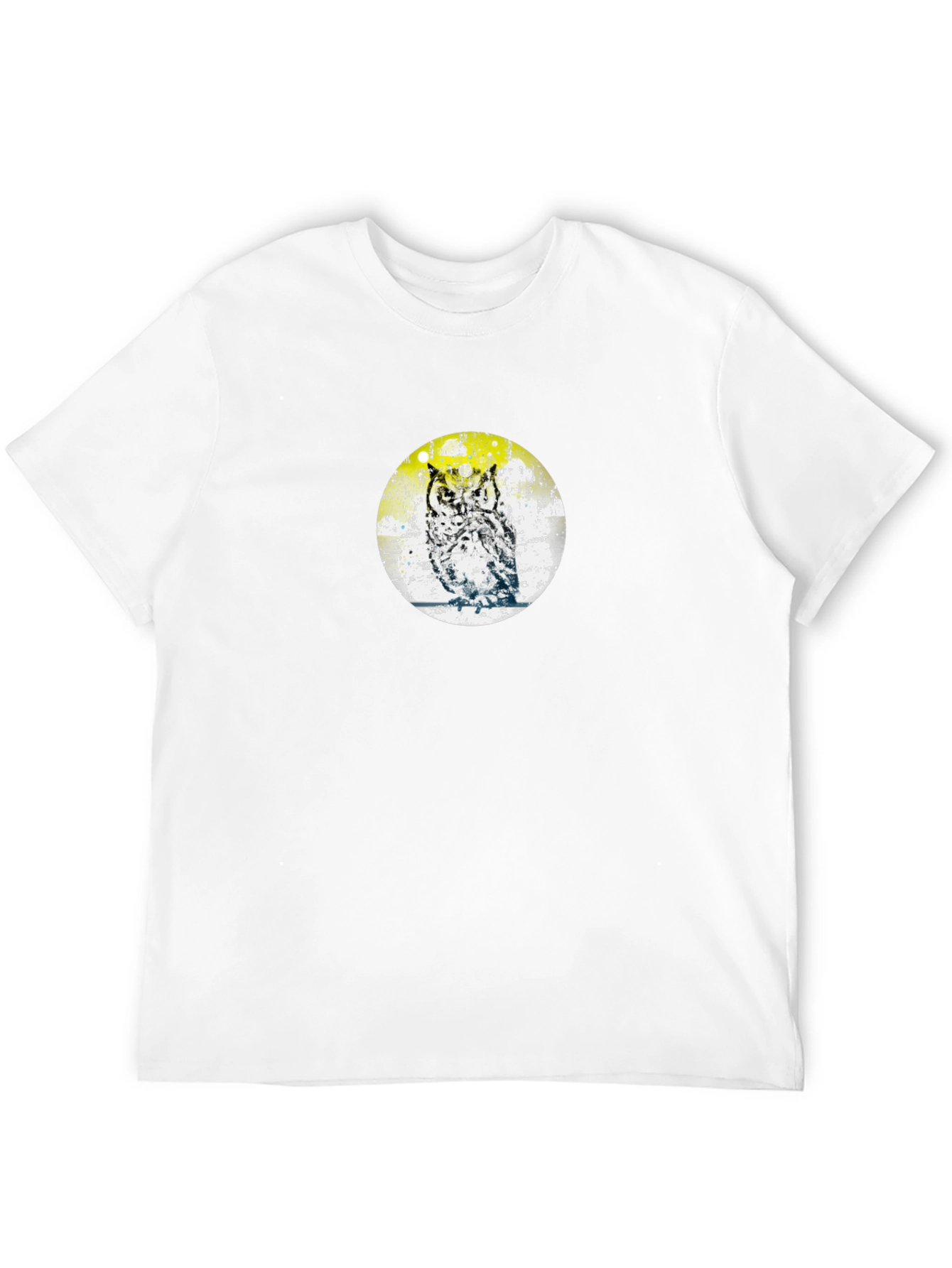 Owl Graphic Tee - Trendy Print T-Shirt