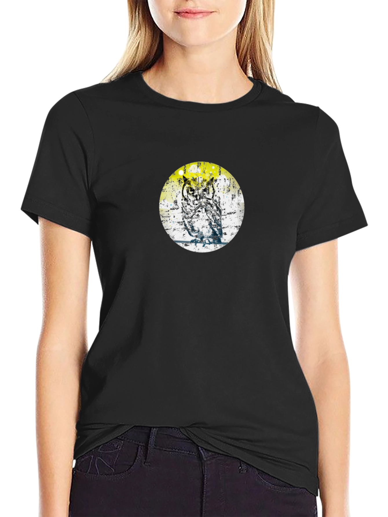 Owl Graphic Tee - Trendy Print T-Shirt
